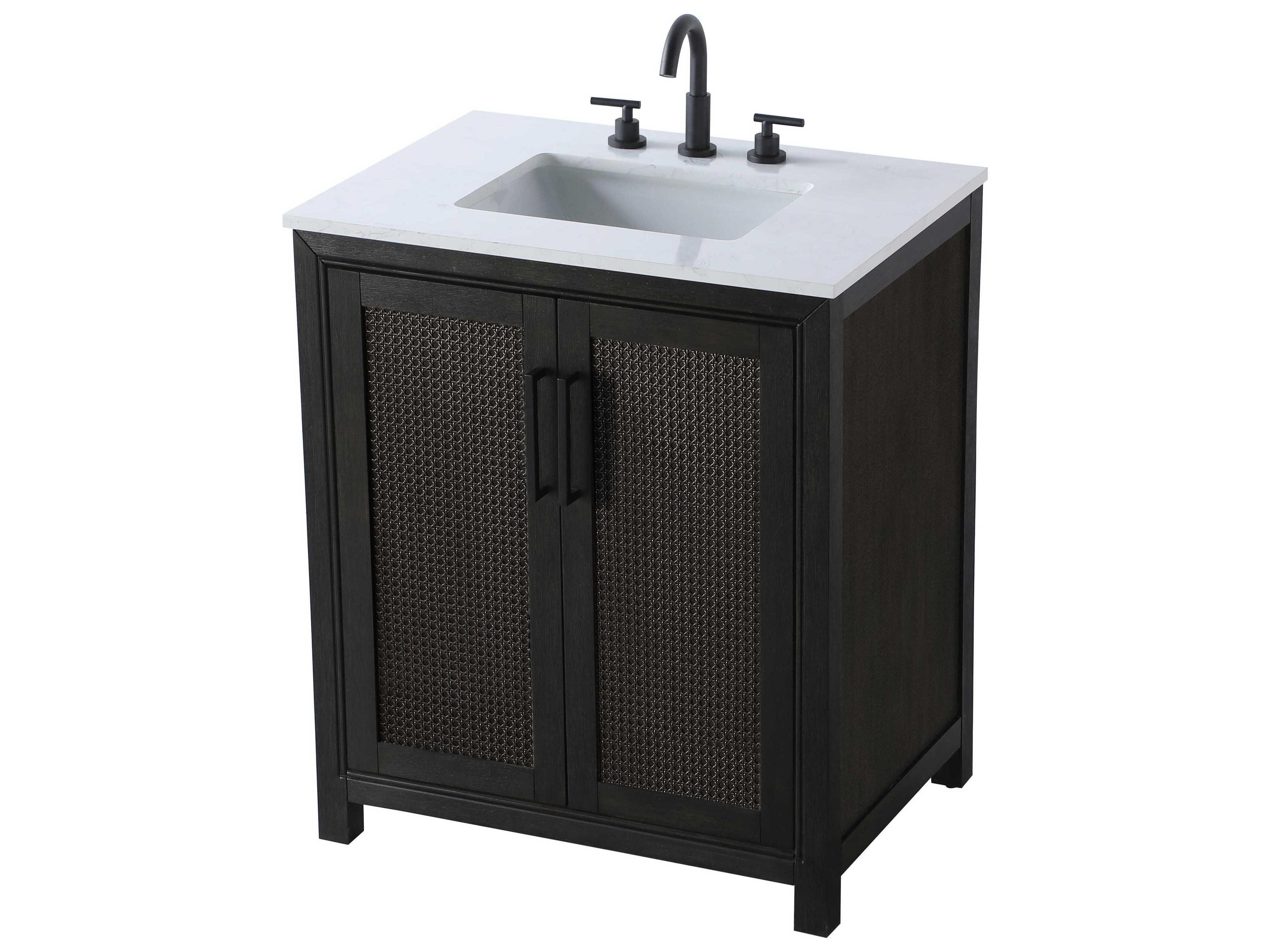 Elegant Lighting Alina Chocolate Oak Vanity