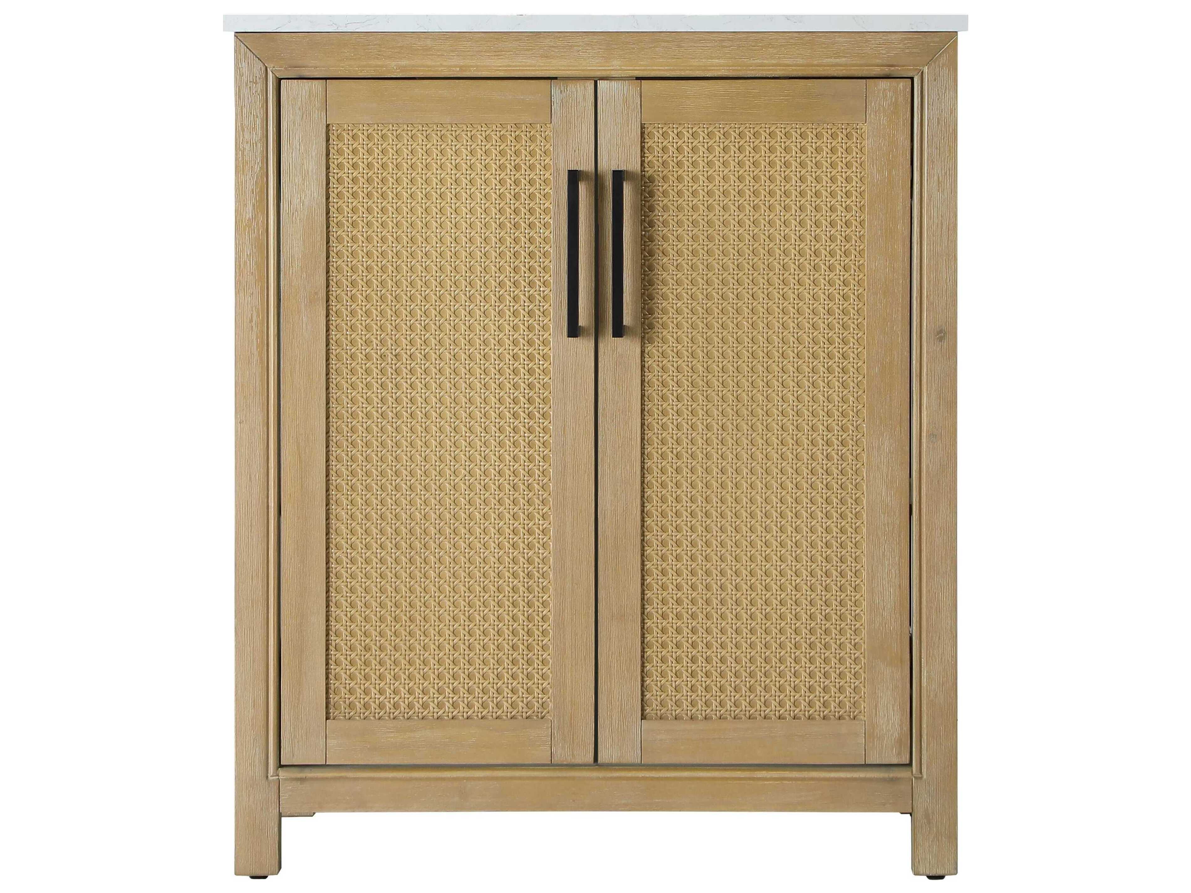 Elegant Lighting Alina Linen Oak Vanity