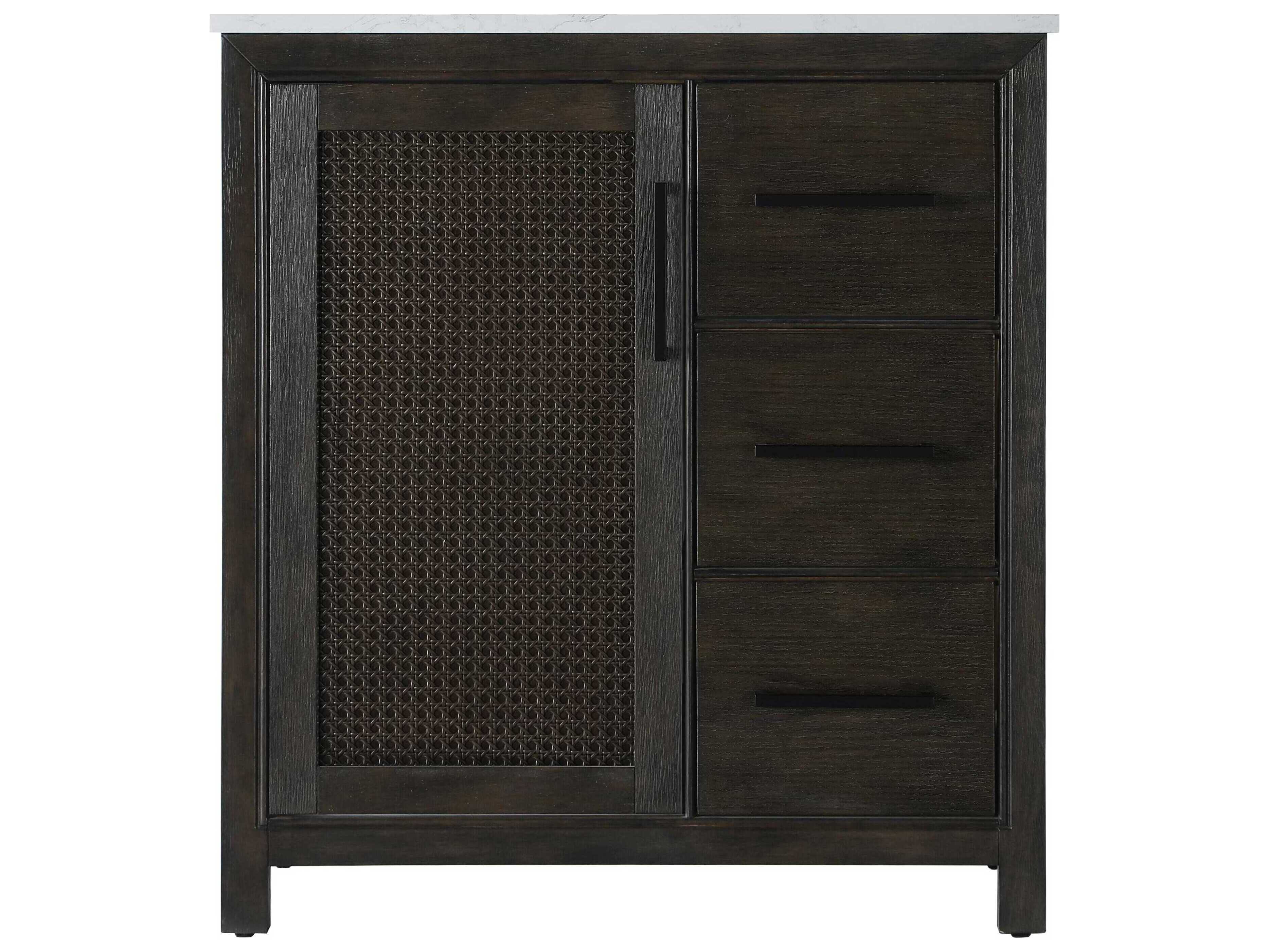 Elegant Lighting Alina Chocolate Oak Vanity