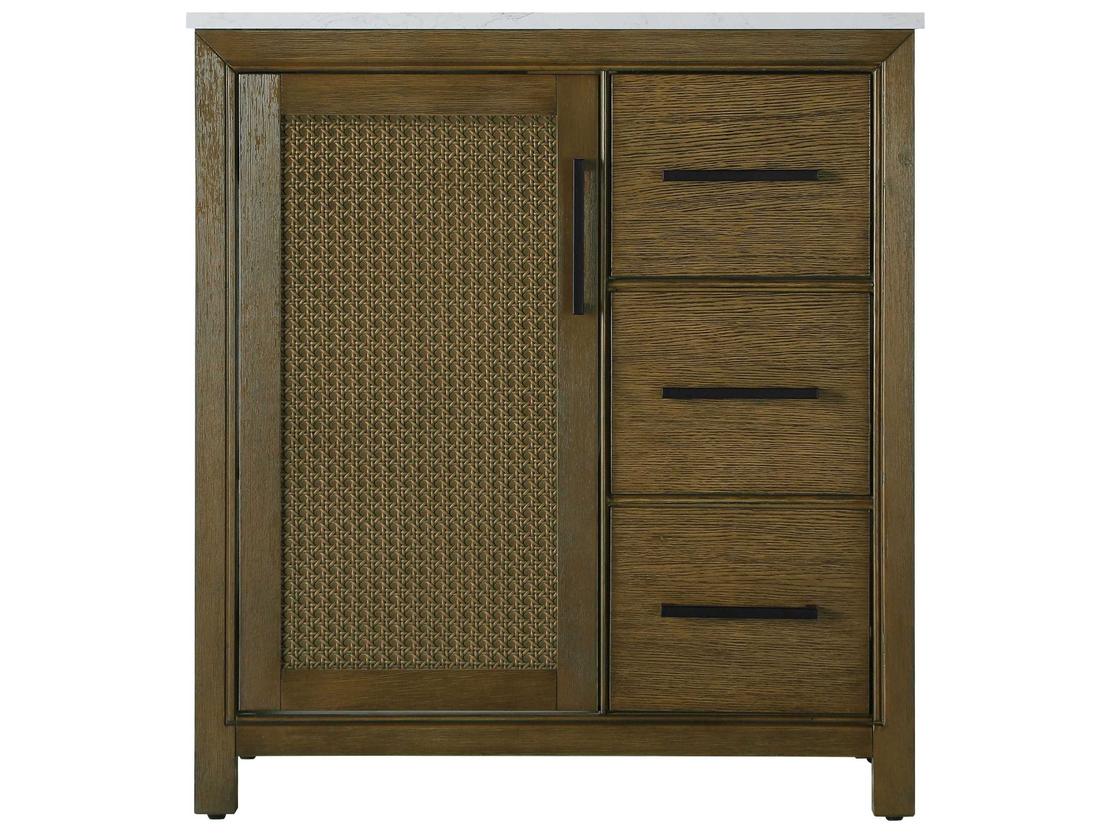 Elegant Lighting Alina Hazel Oak Vanity