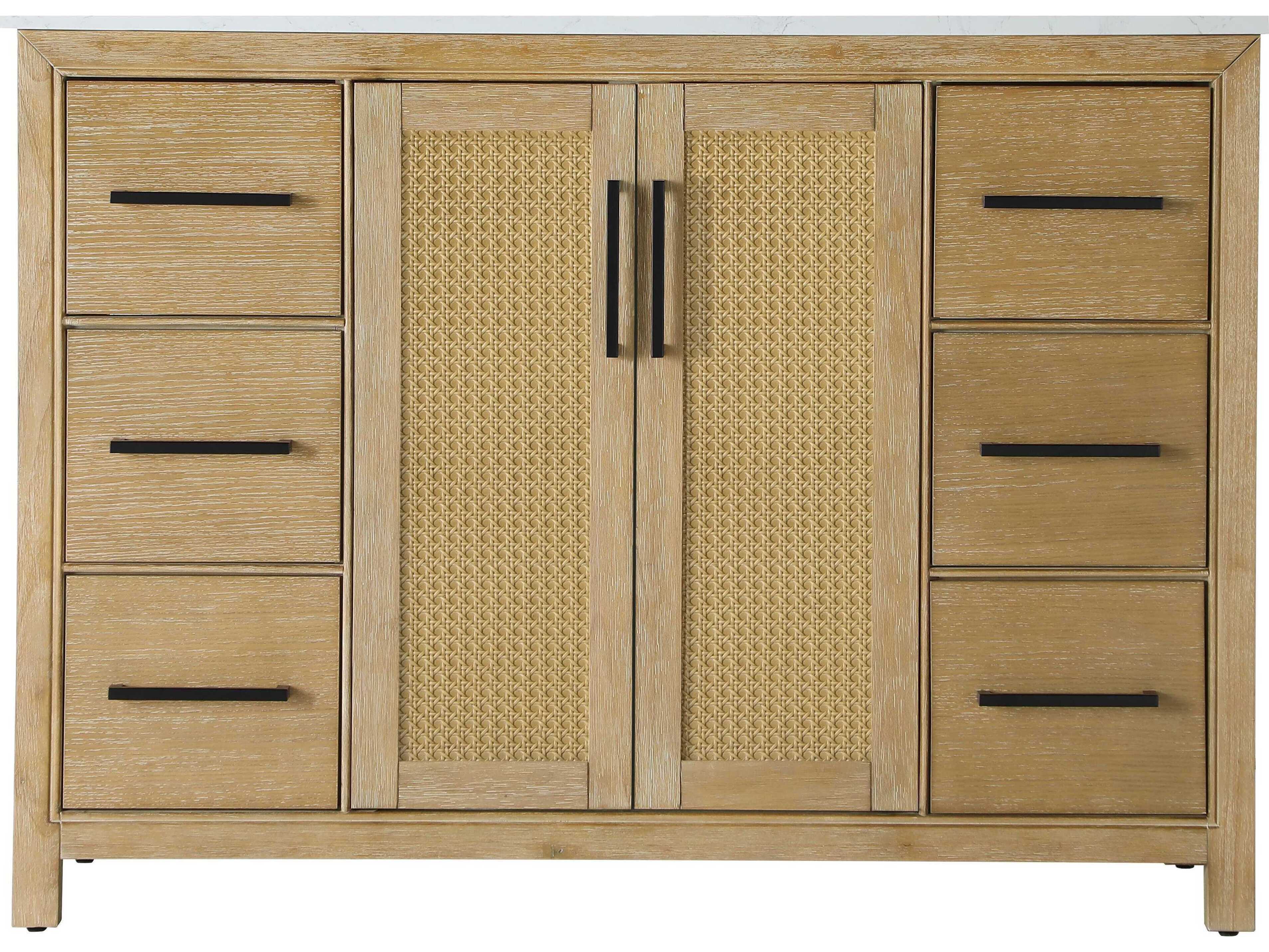 Elegant Lighting Alina Linen Oak Vanity