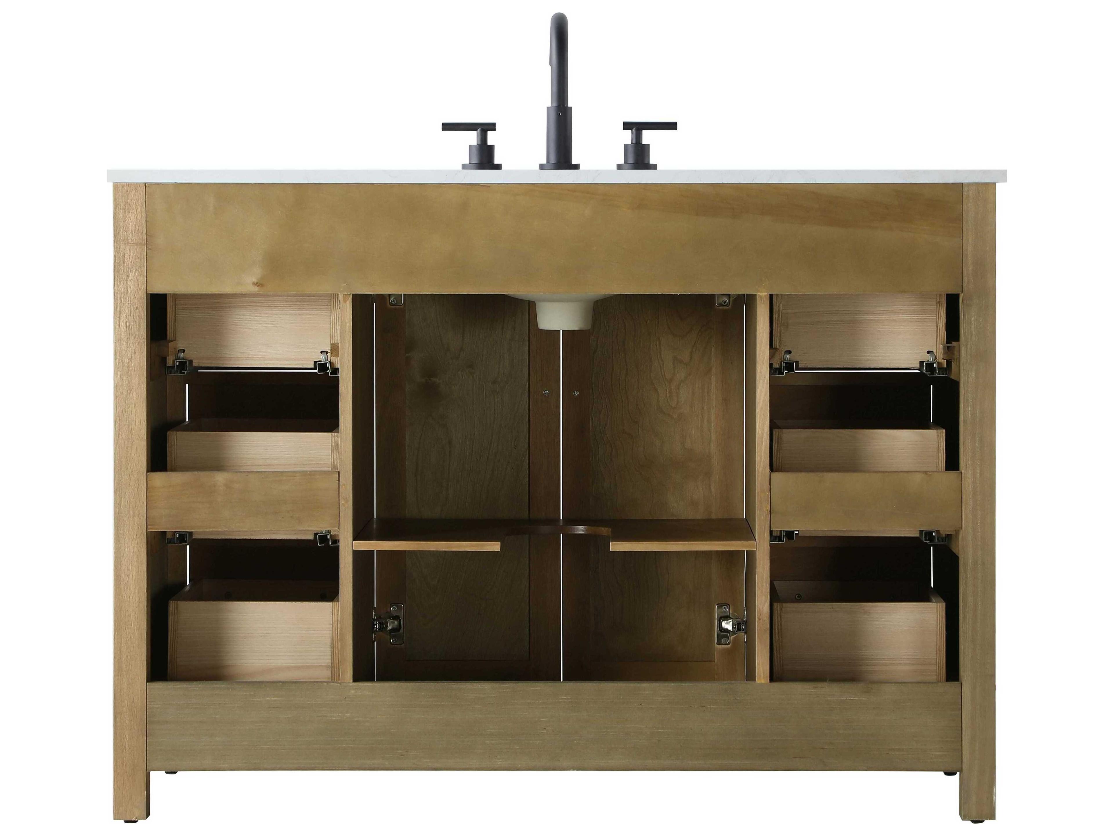 Elegant Lighting Alina Linen Oak Vanity
