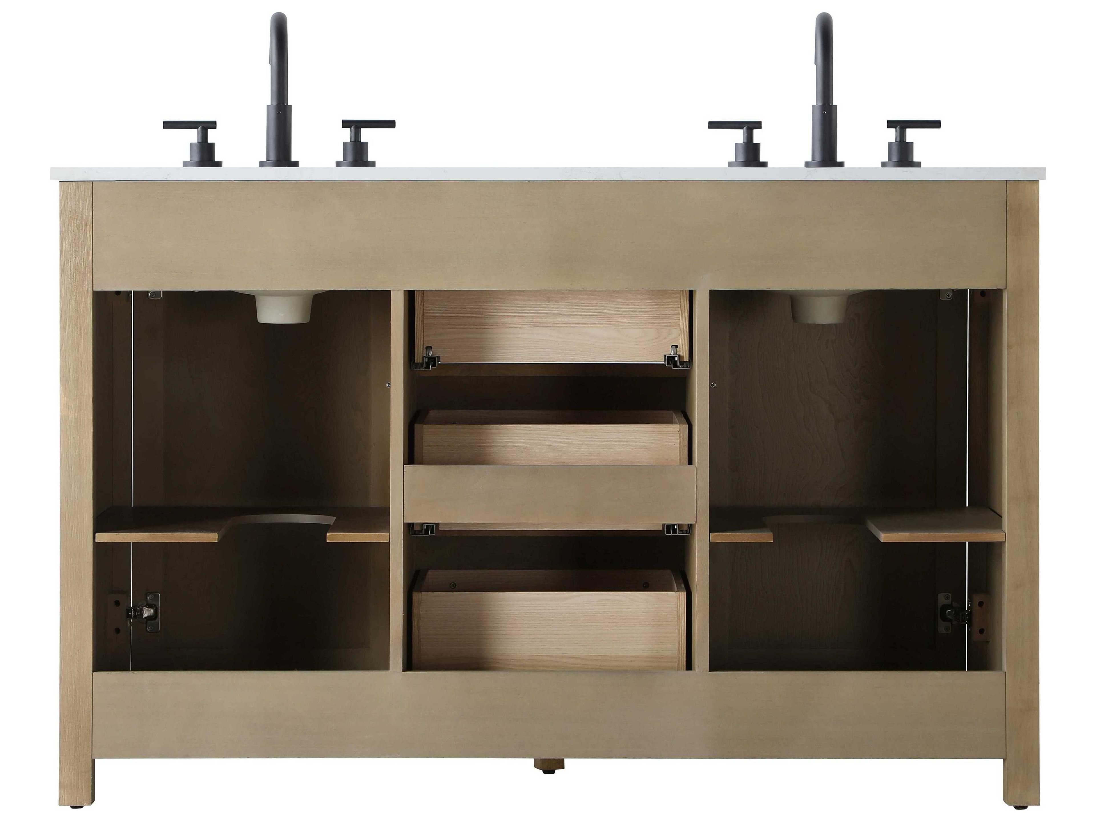 Elegant Lighting Alina Linen Oak Vanity