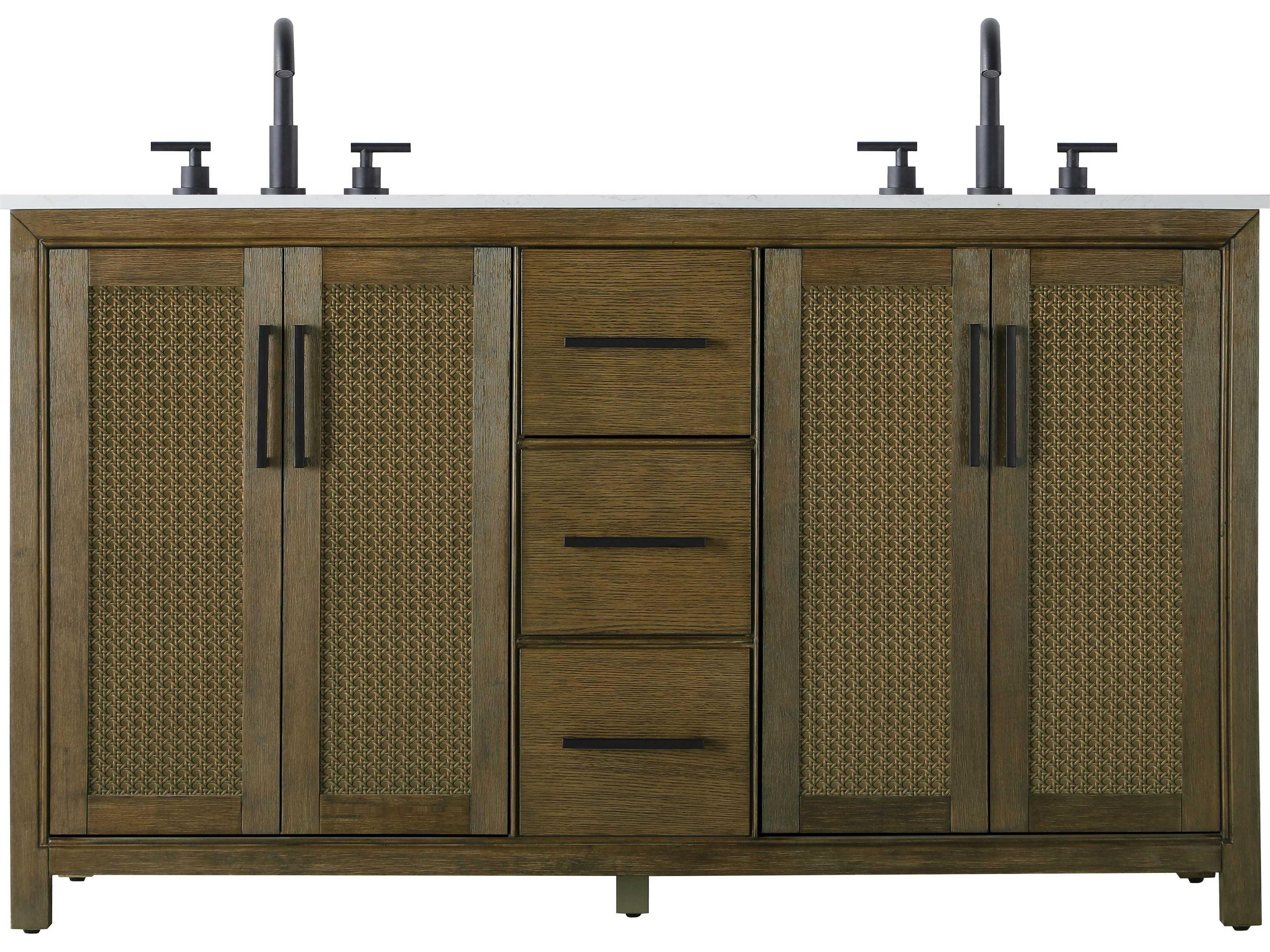 Elegant Lighting Alina Hazel Oak Vanity