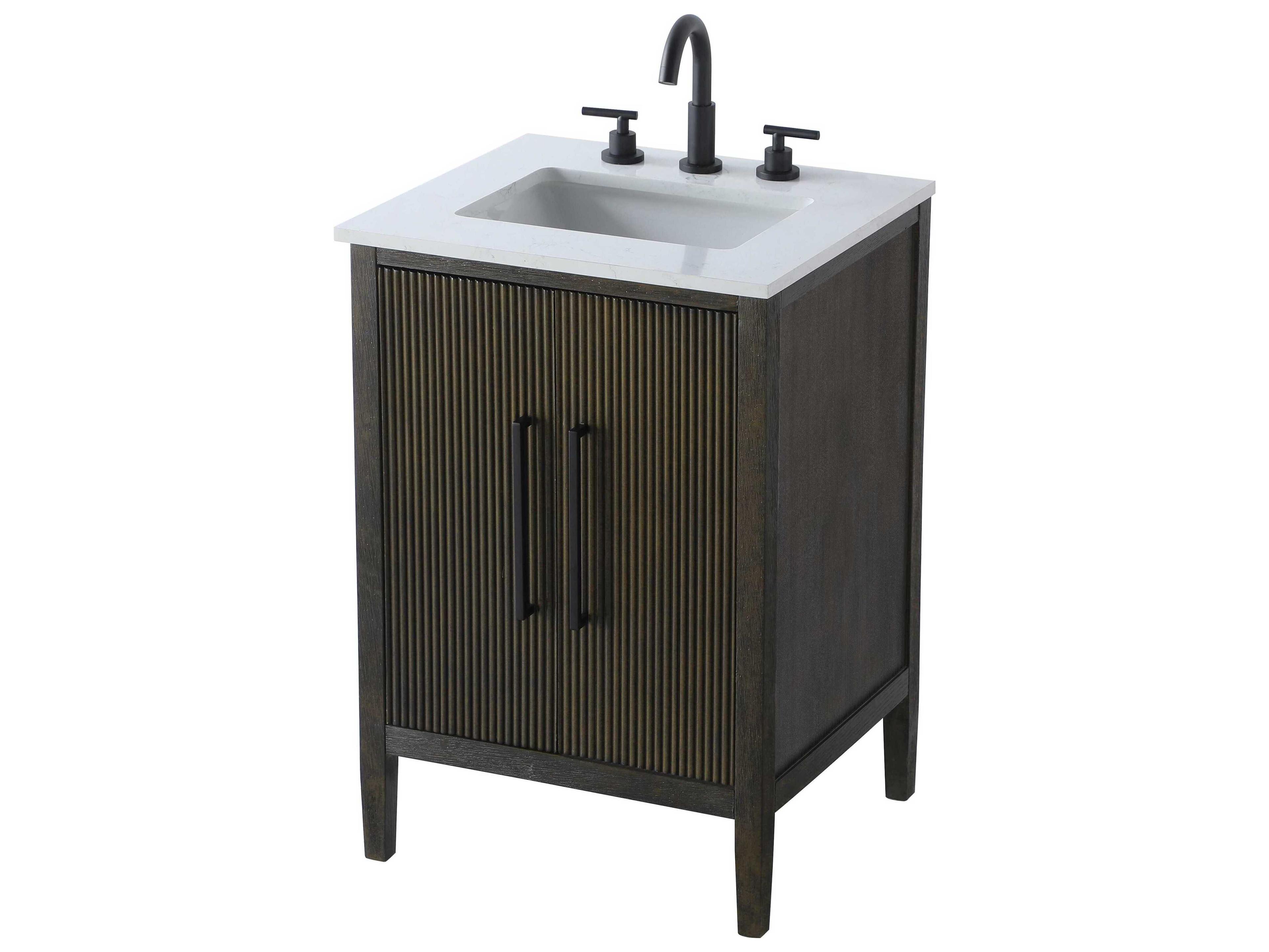 Elegant Lighting Blakely Chocolate Oak Vanity