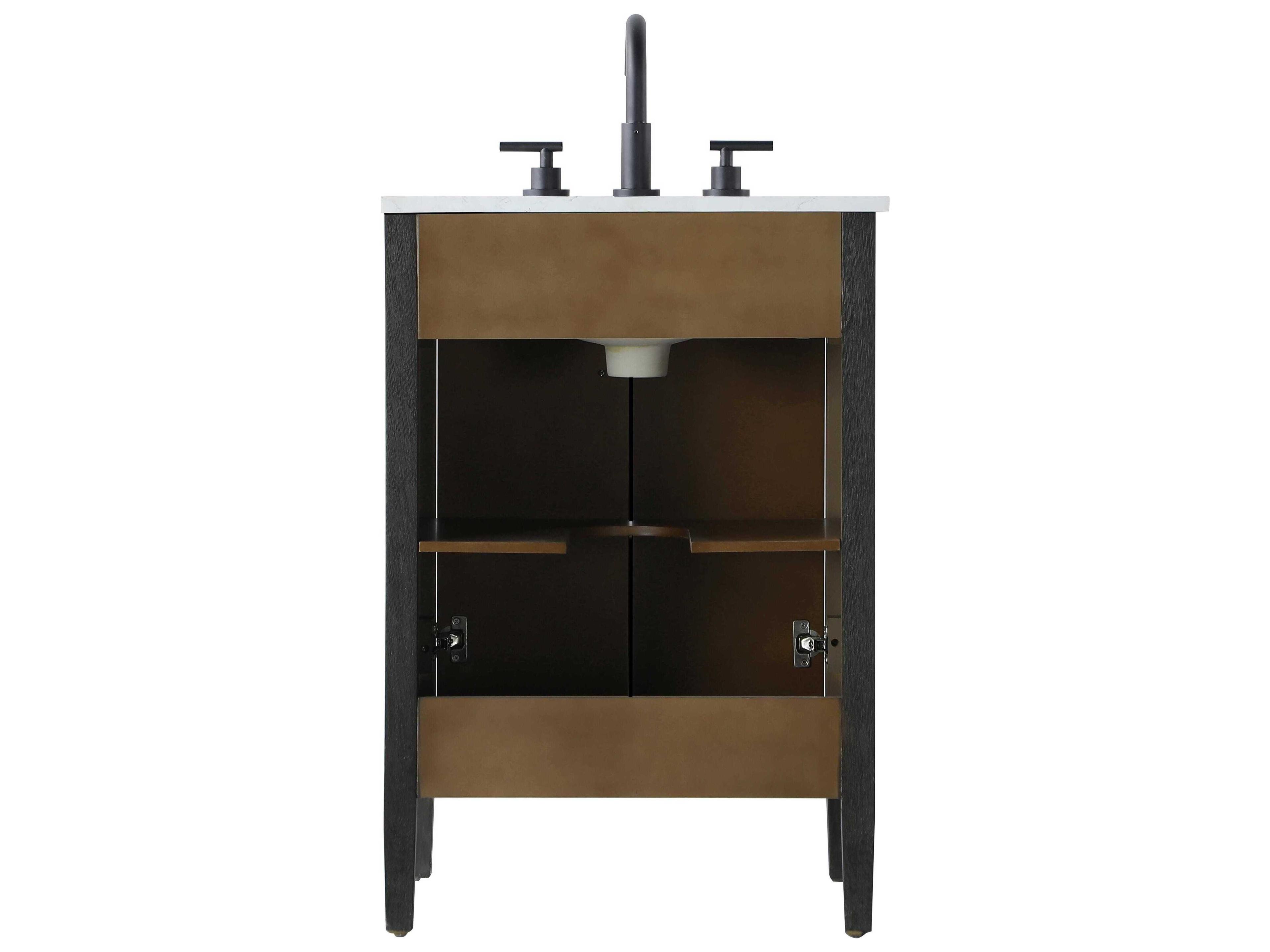 Elegant Lighting Blakely Chocolate Oak Vanity