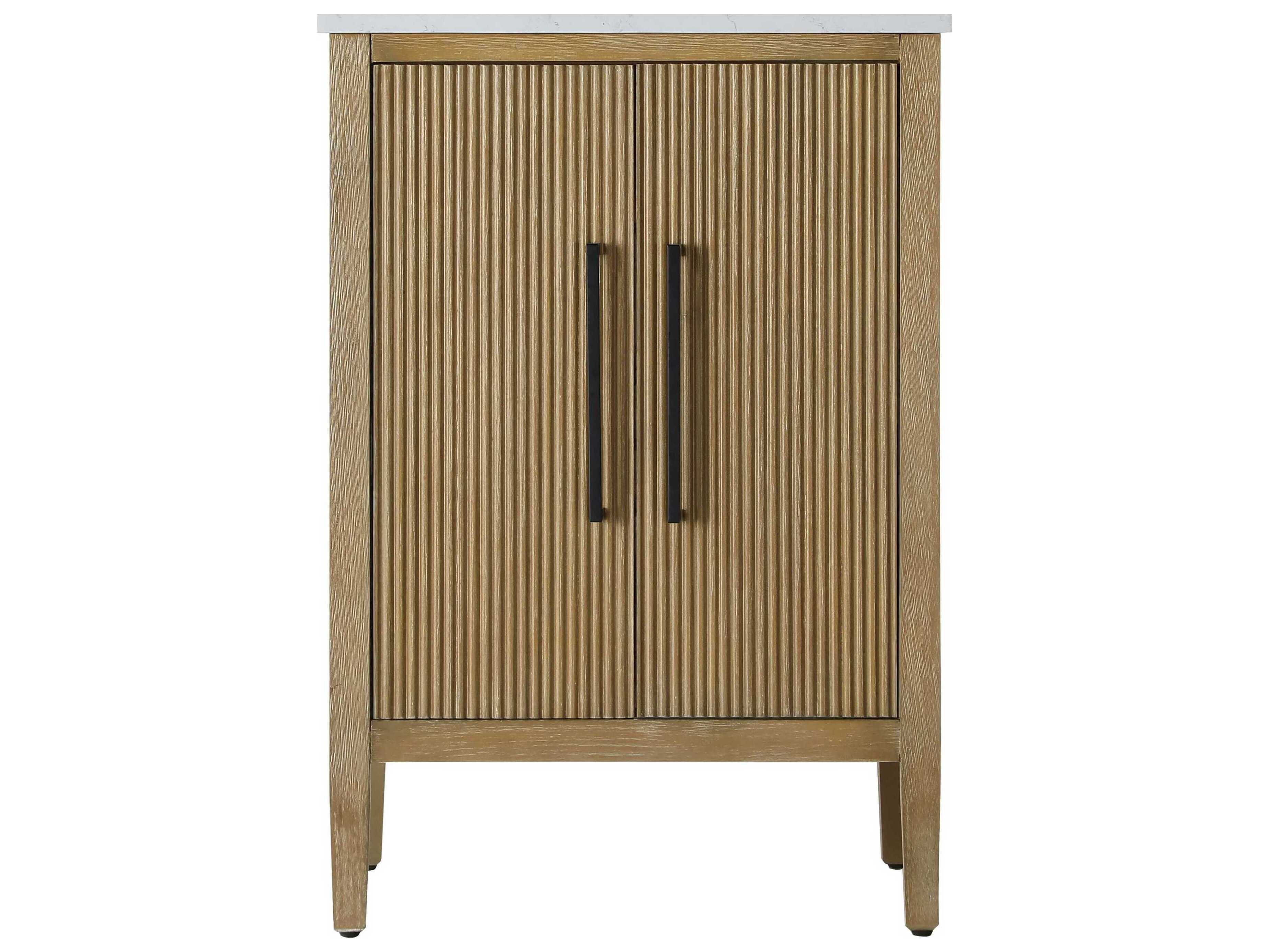 Elegant Lighting Blakely Linen Oak Vanity