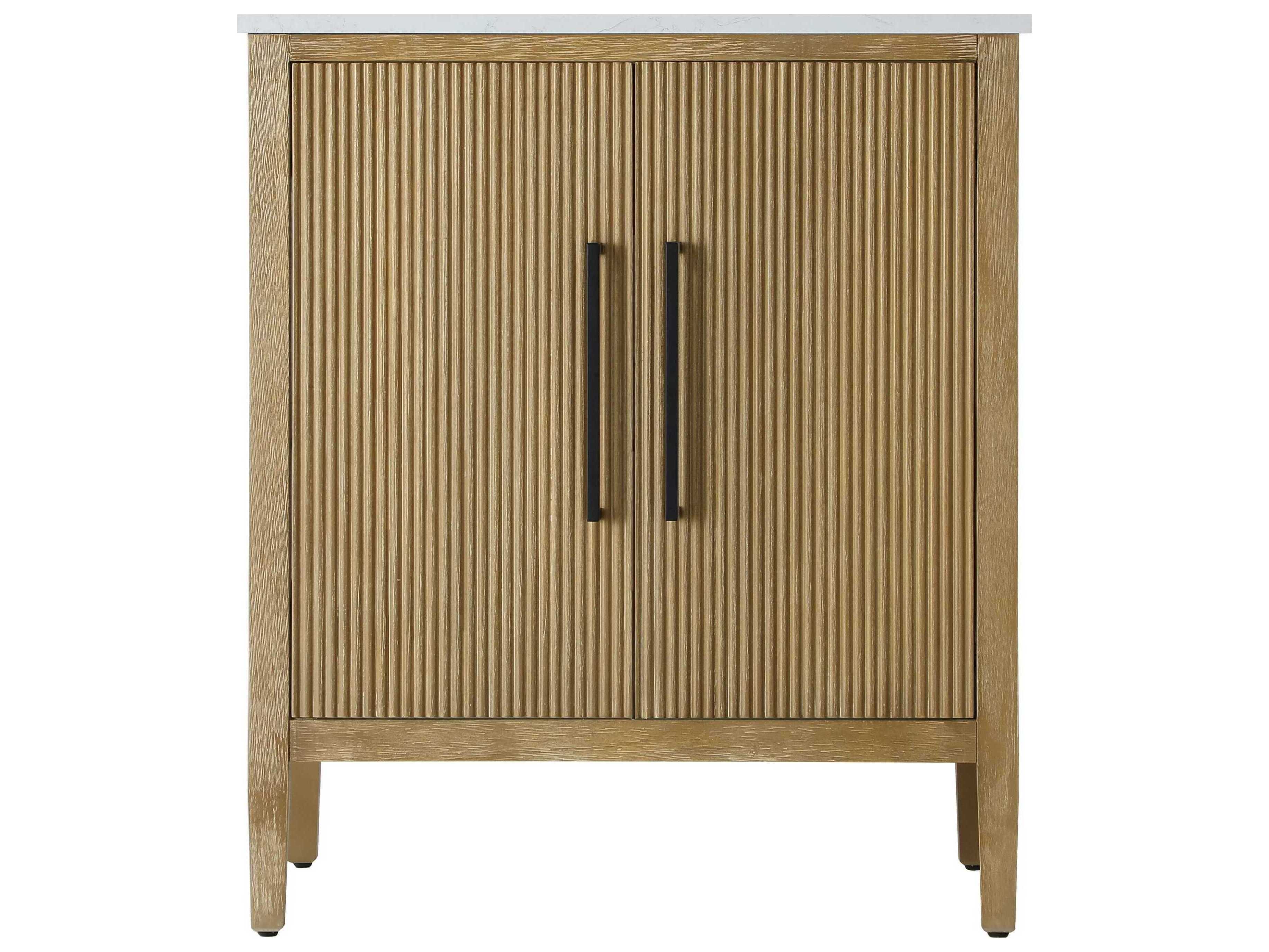 Elegant Lighting Blakely Linen Oak Vanity