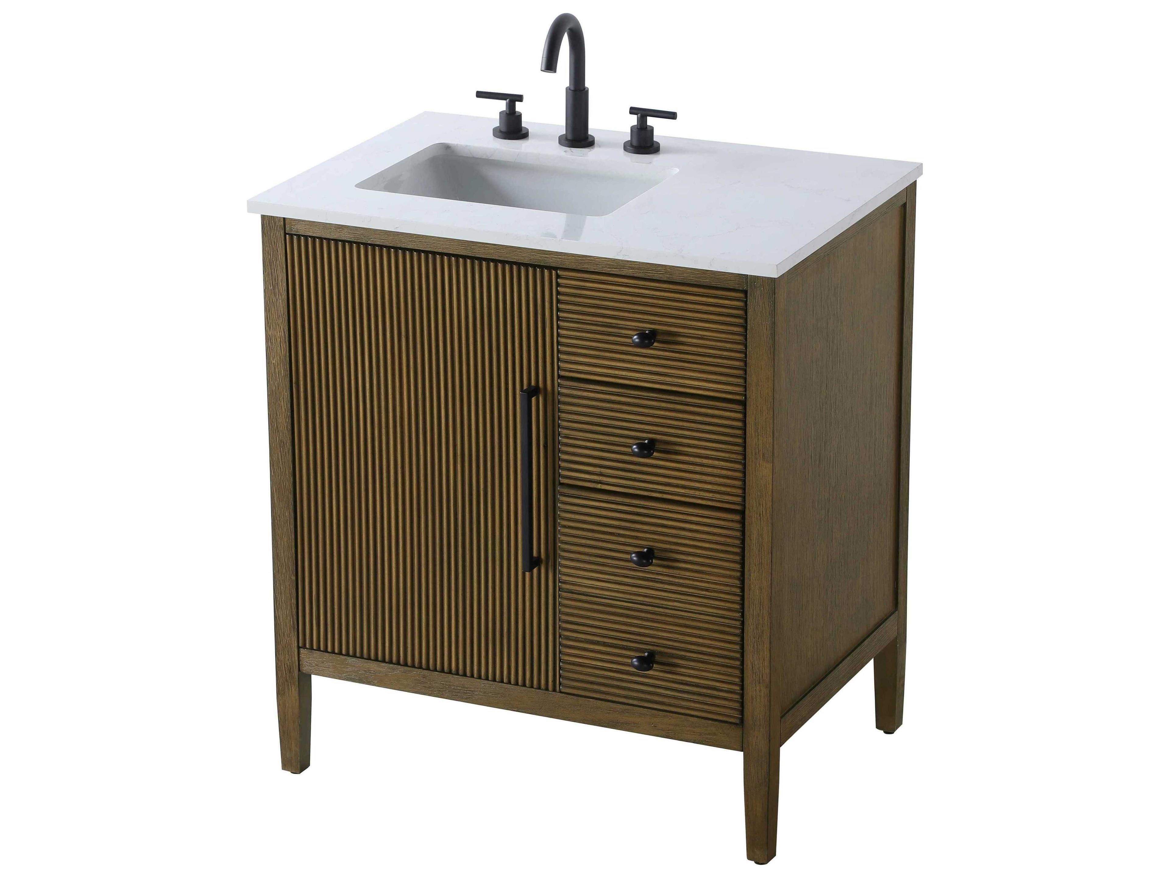 Elegant Lighting Blakely Hazel Oak Vanity