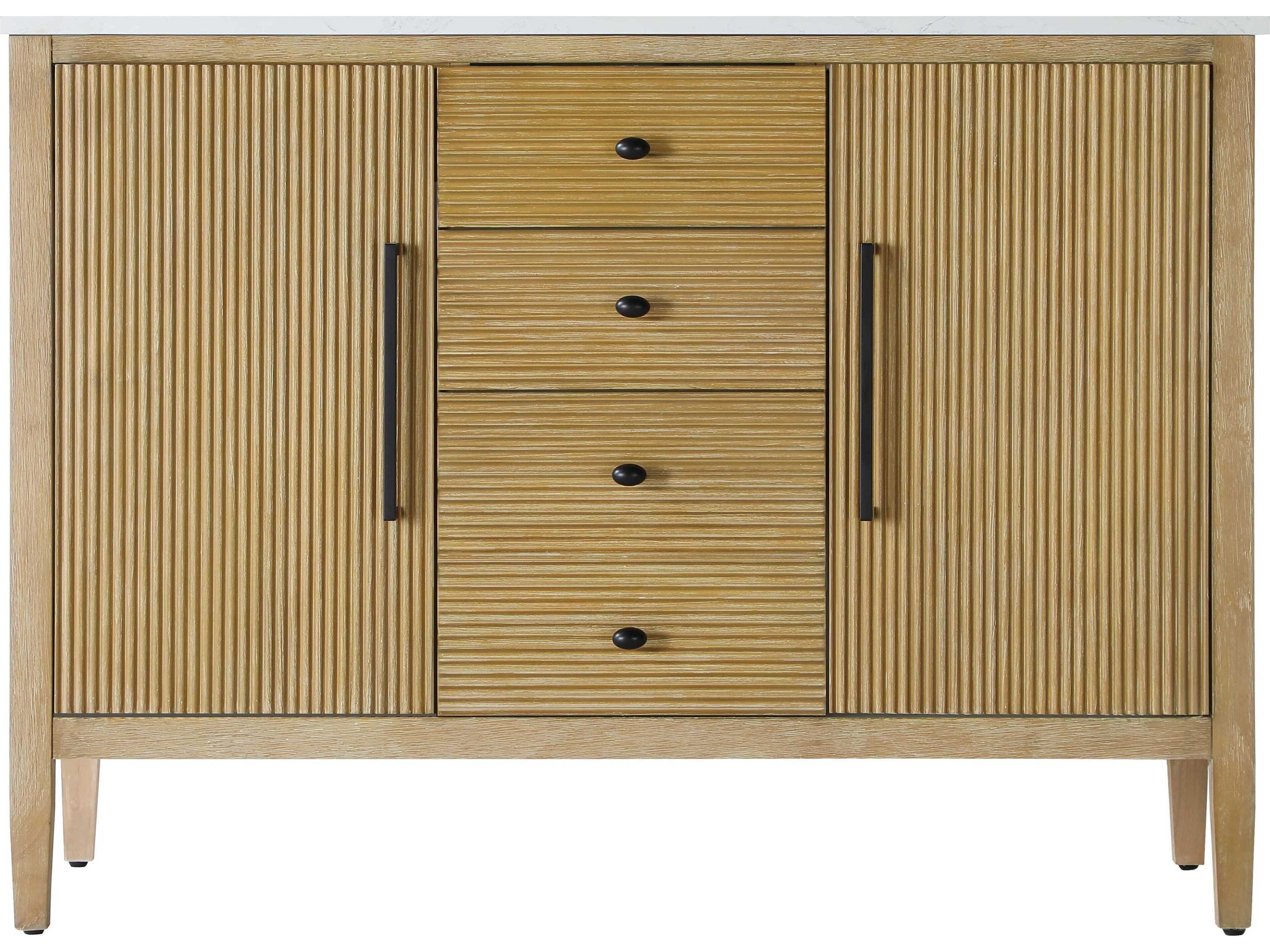 Elegant Lighting Blakely Linen Oak Vanity