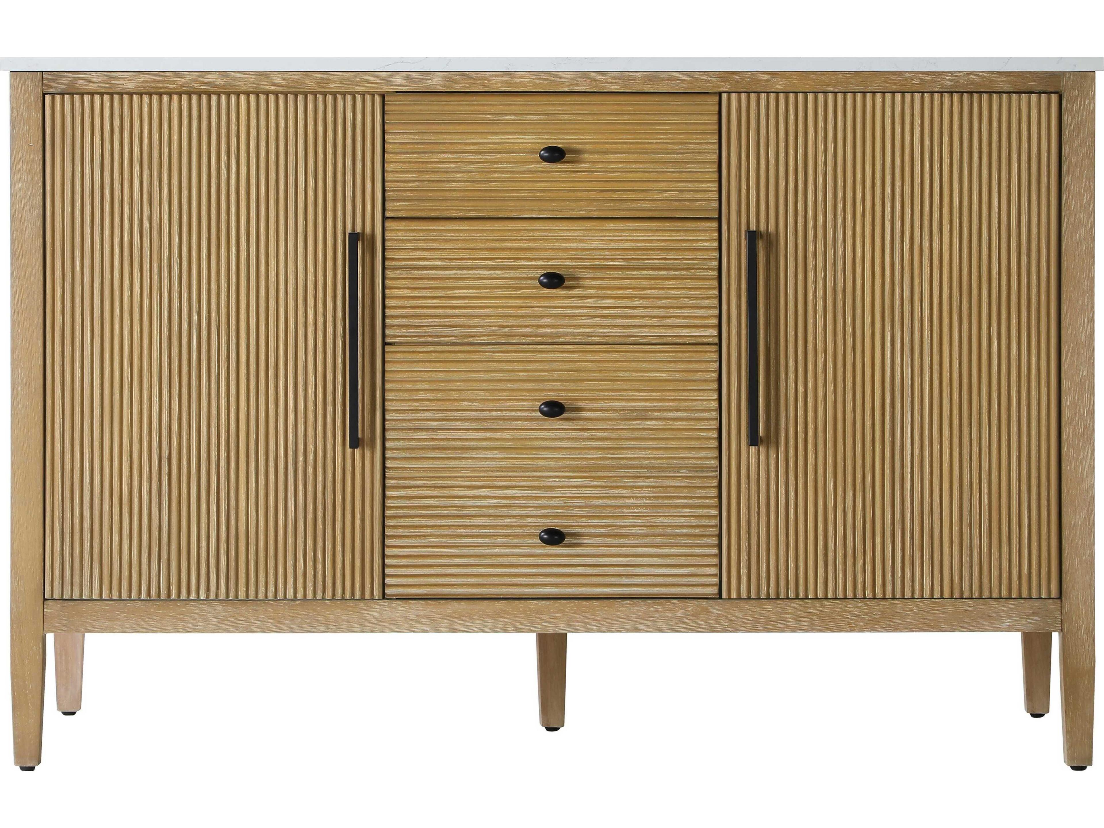 Elegant Lighting Blakely Linen Oak Vanity