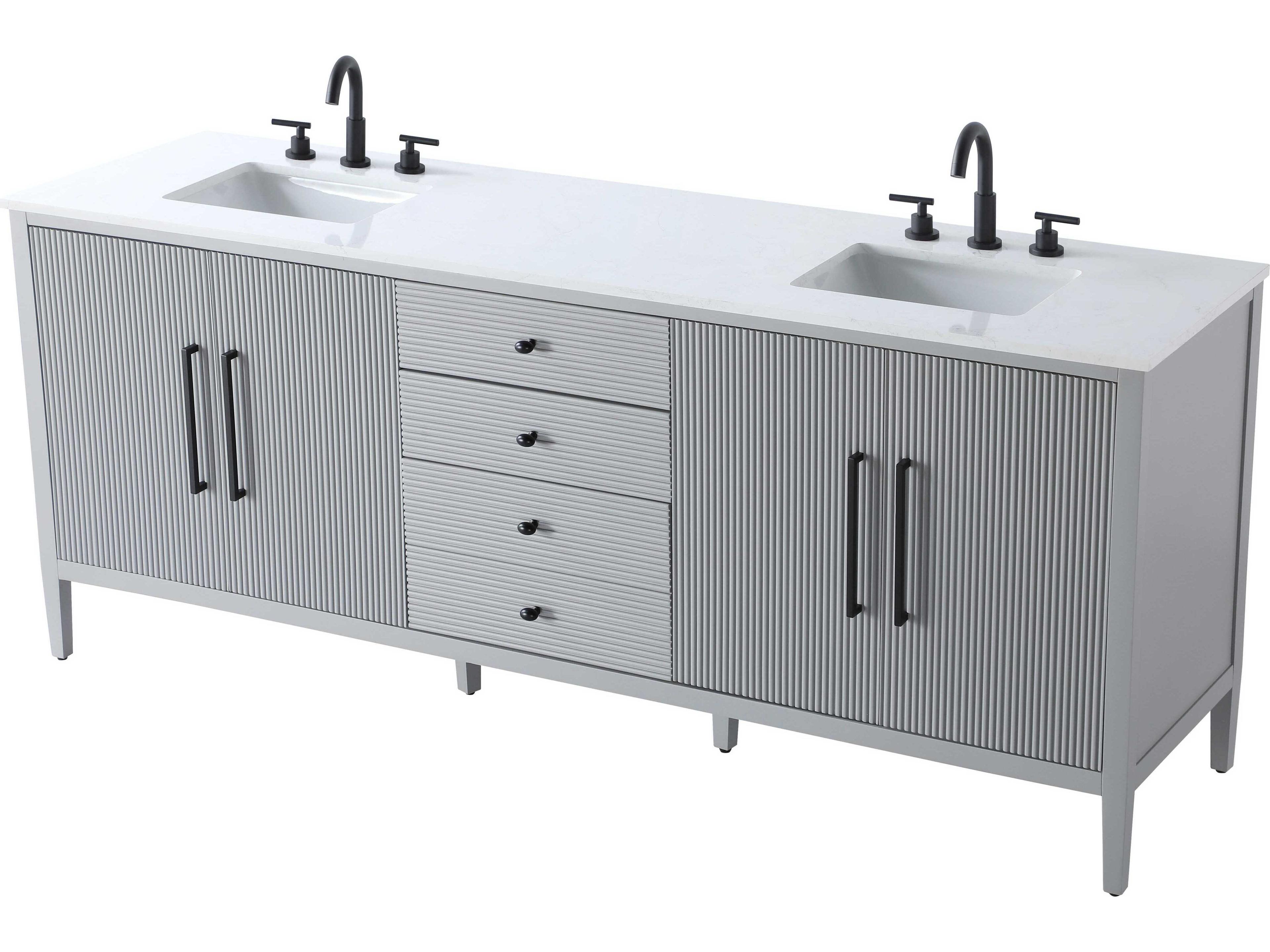 Elegant Lighting Blakely Grey Vanity