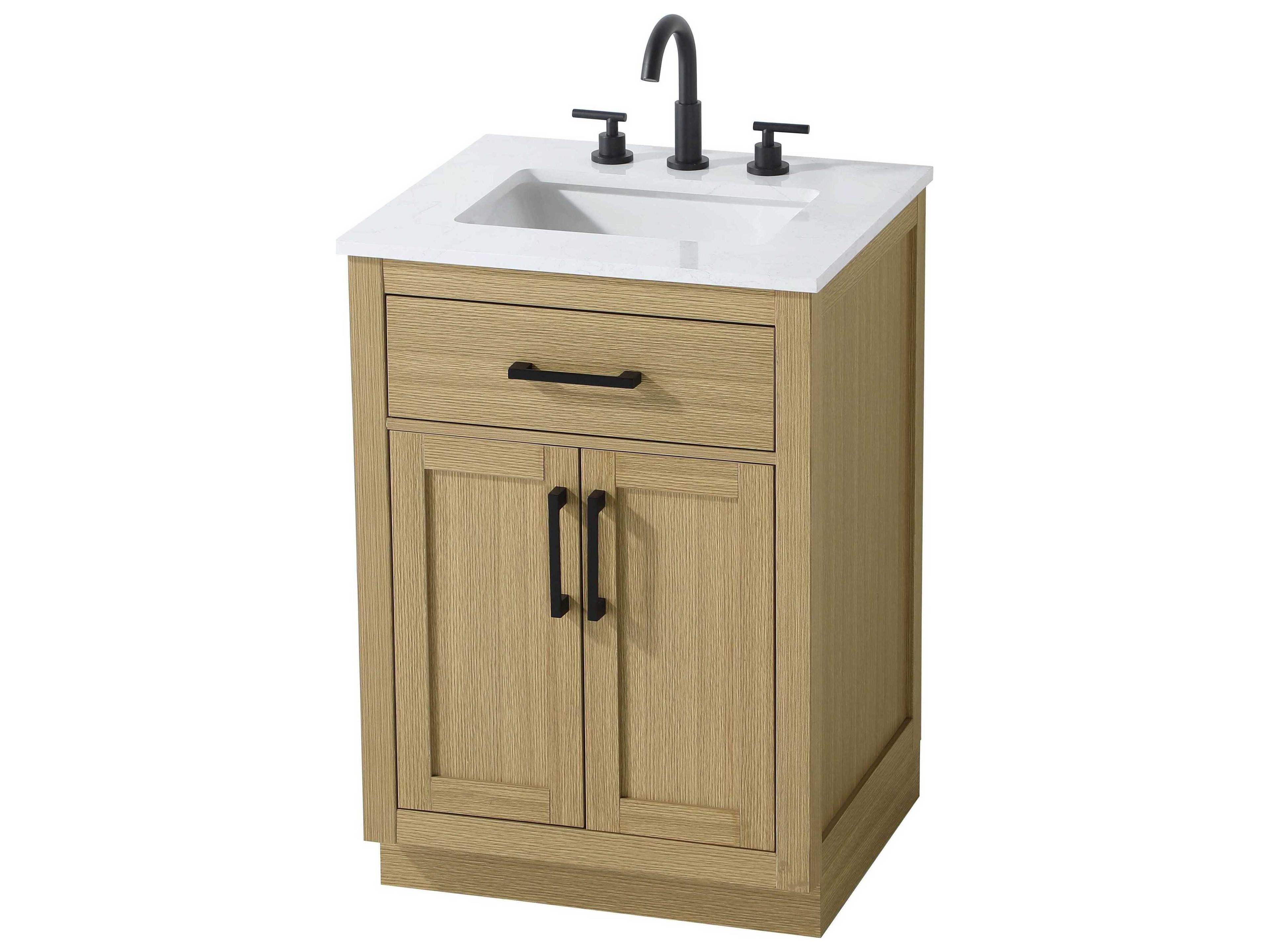 Elegant Lighting Alden Honey Brown 24" Vanity