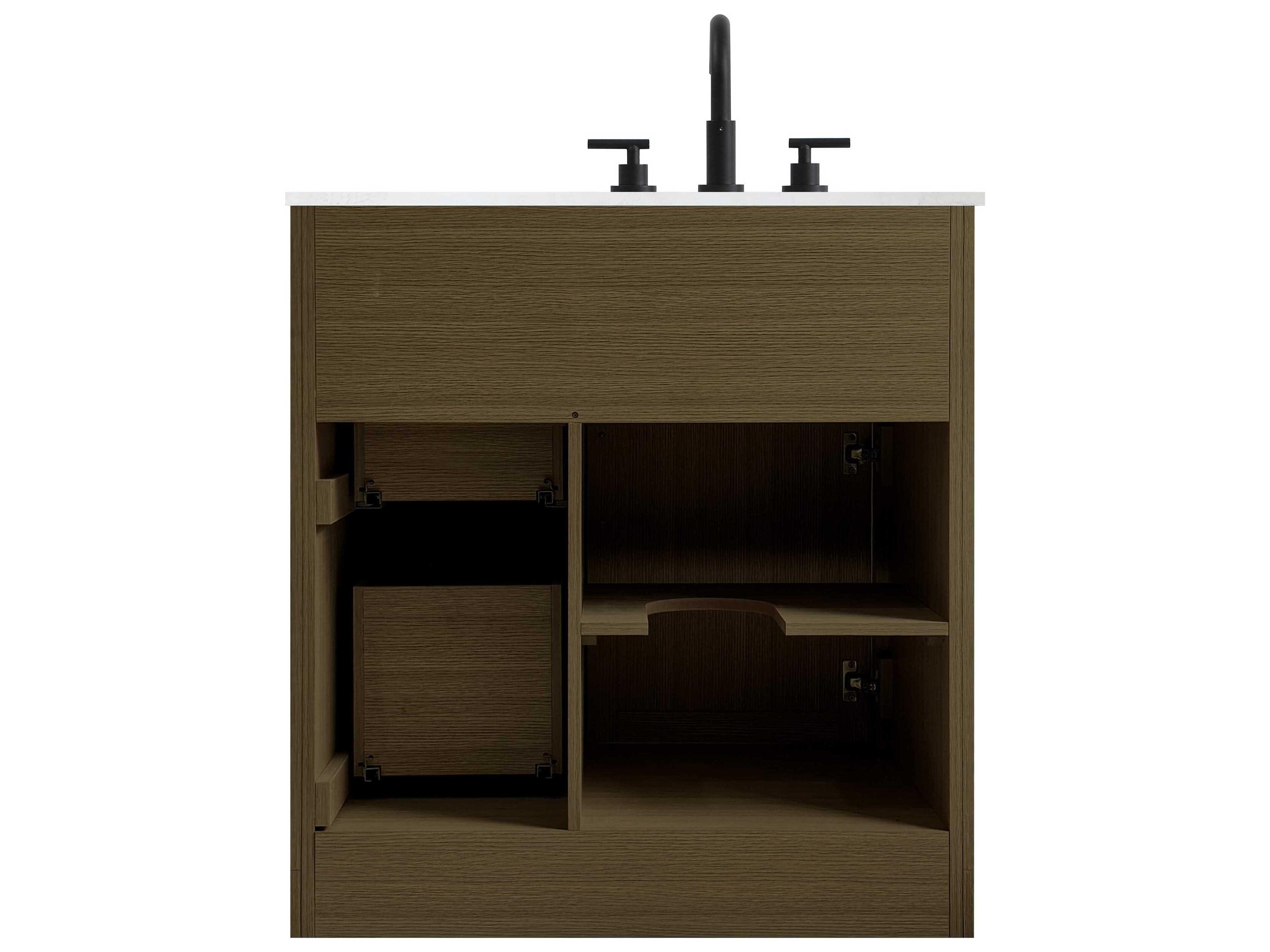 Elegant Lighting Alden Chestnut Brown 32" Vanity