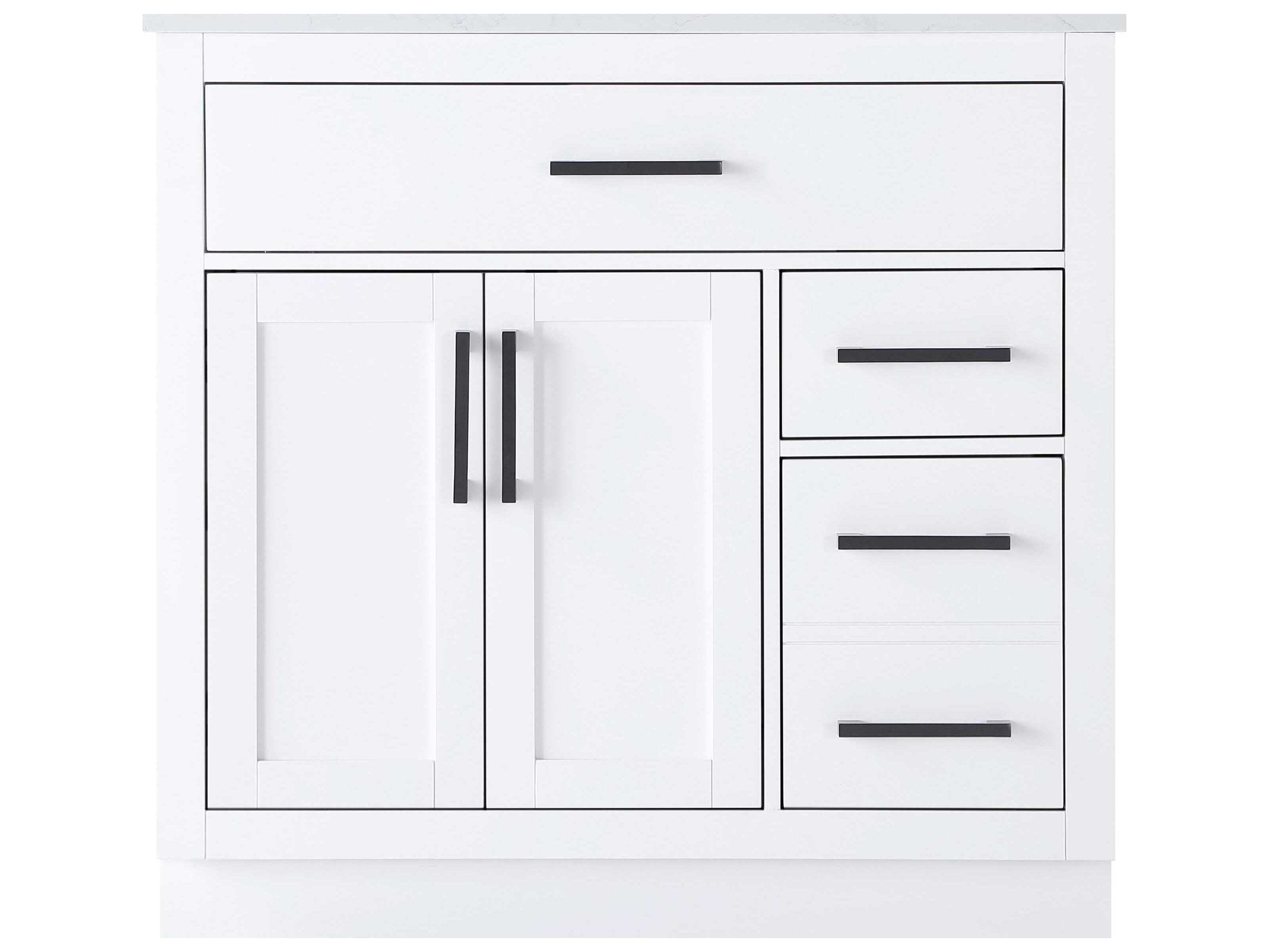 Elegant Lighting Alden White 36" Vanity