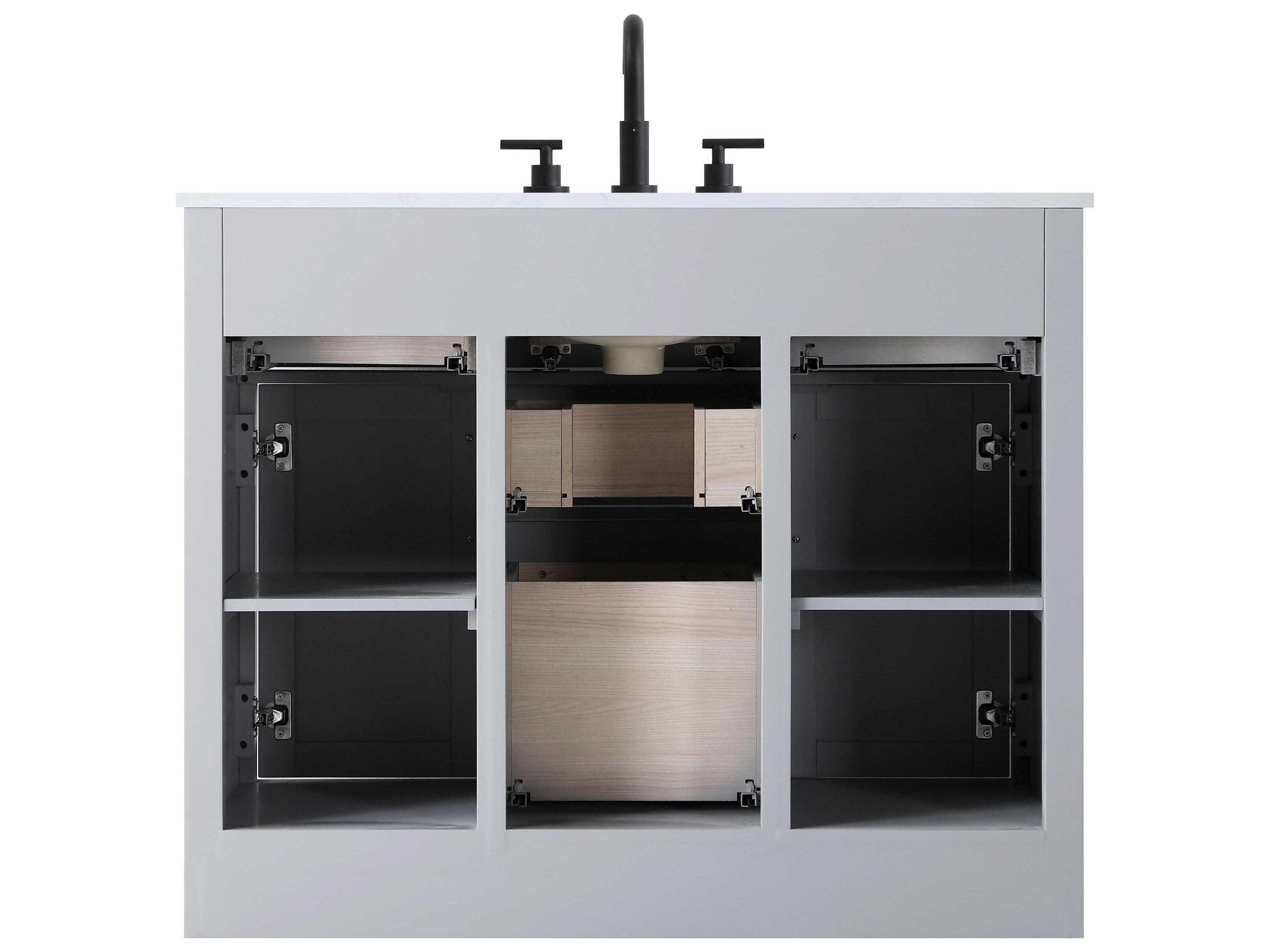 Elegant Lighting Alden Grey 42" Vanity