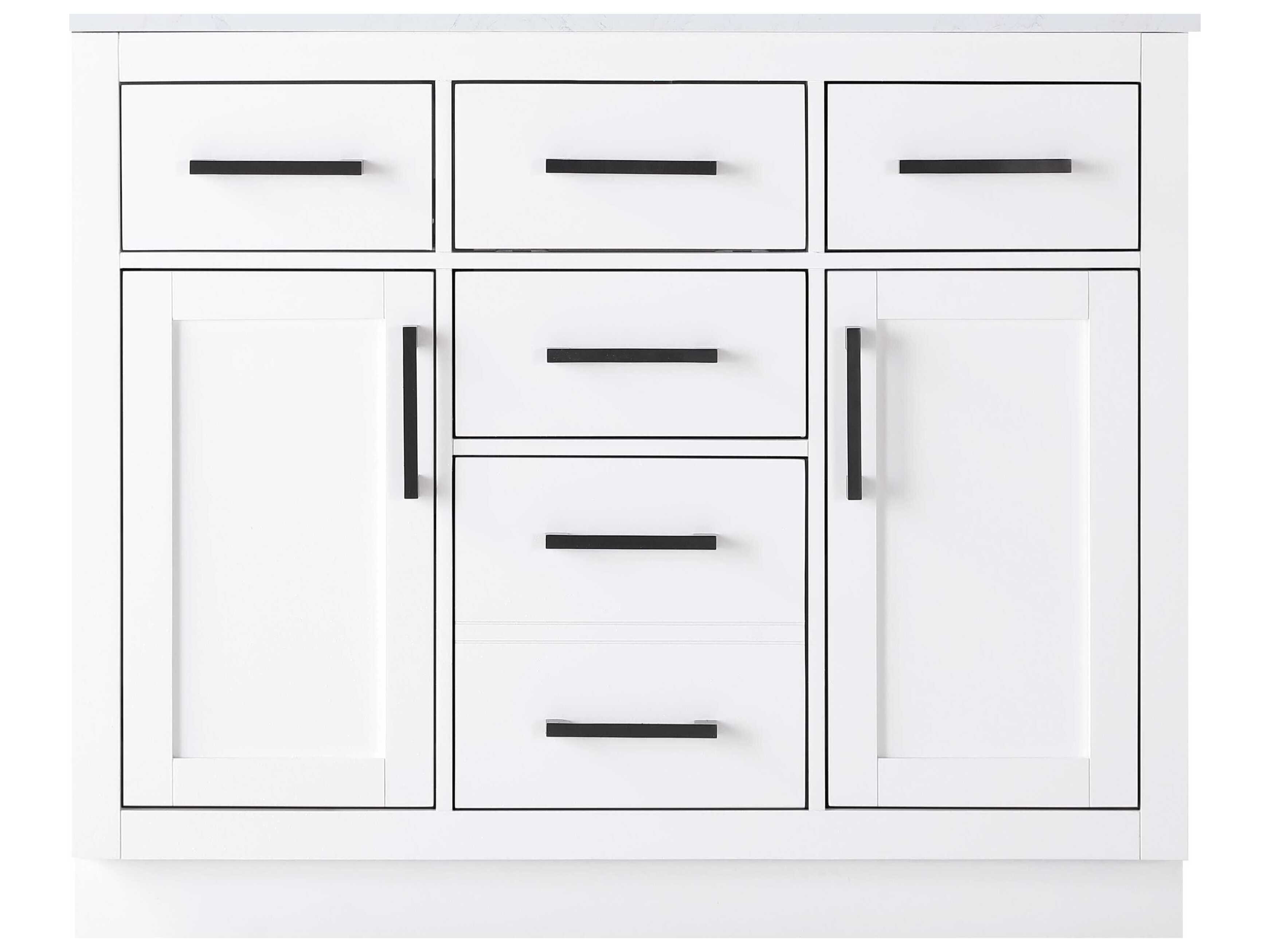 Elegant Lighting Alden White 42" Vanity