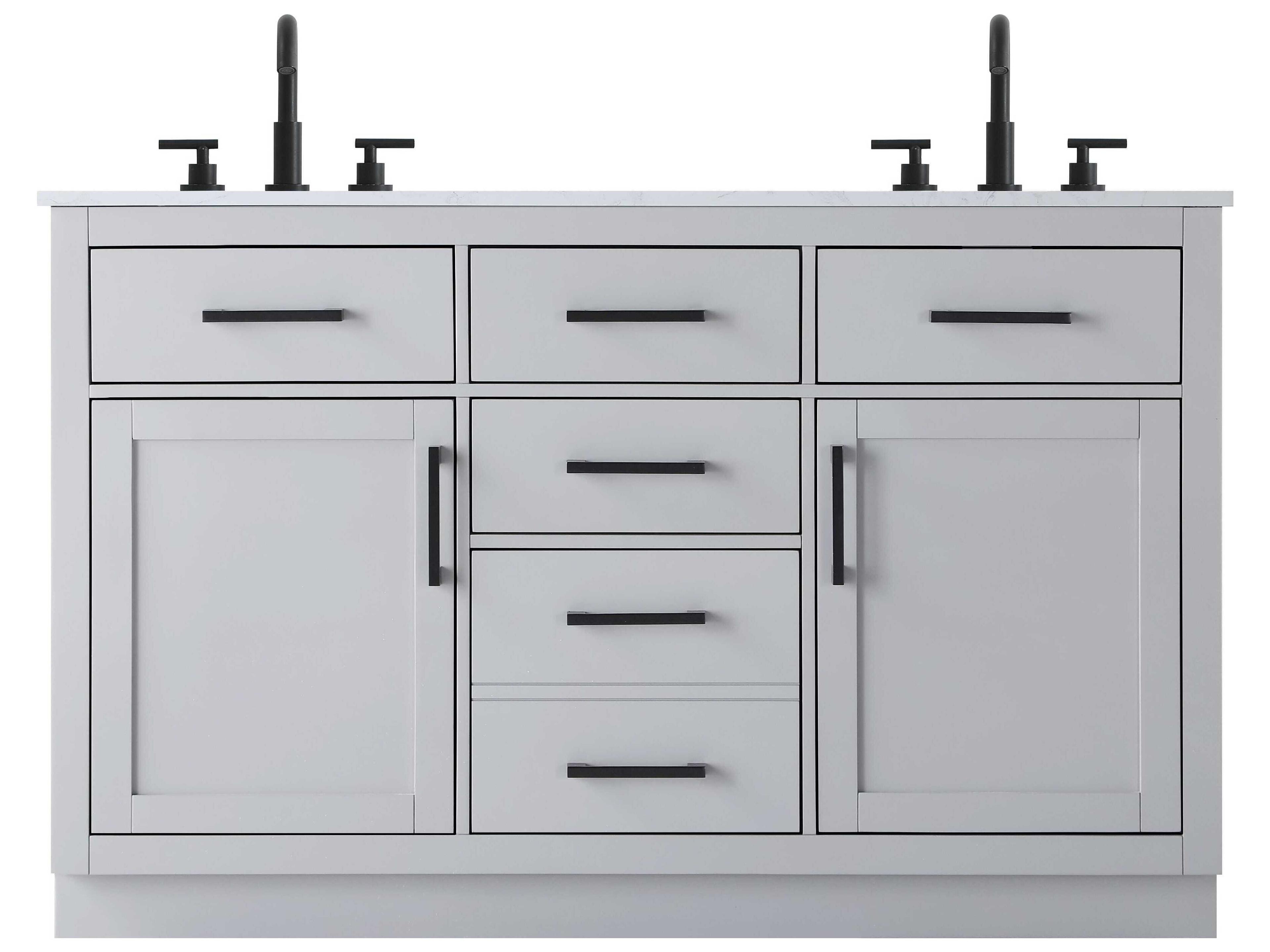 Elegant Lighting Alden Grey 54" Vanity
