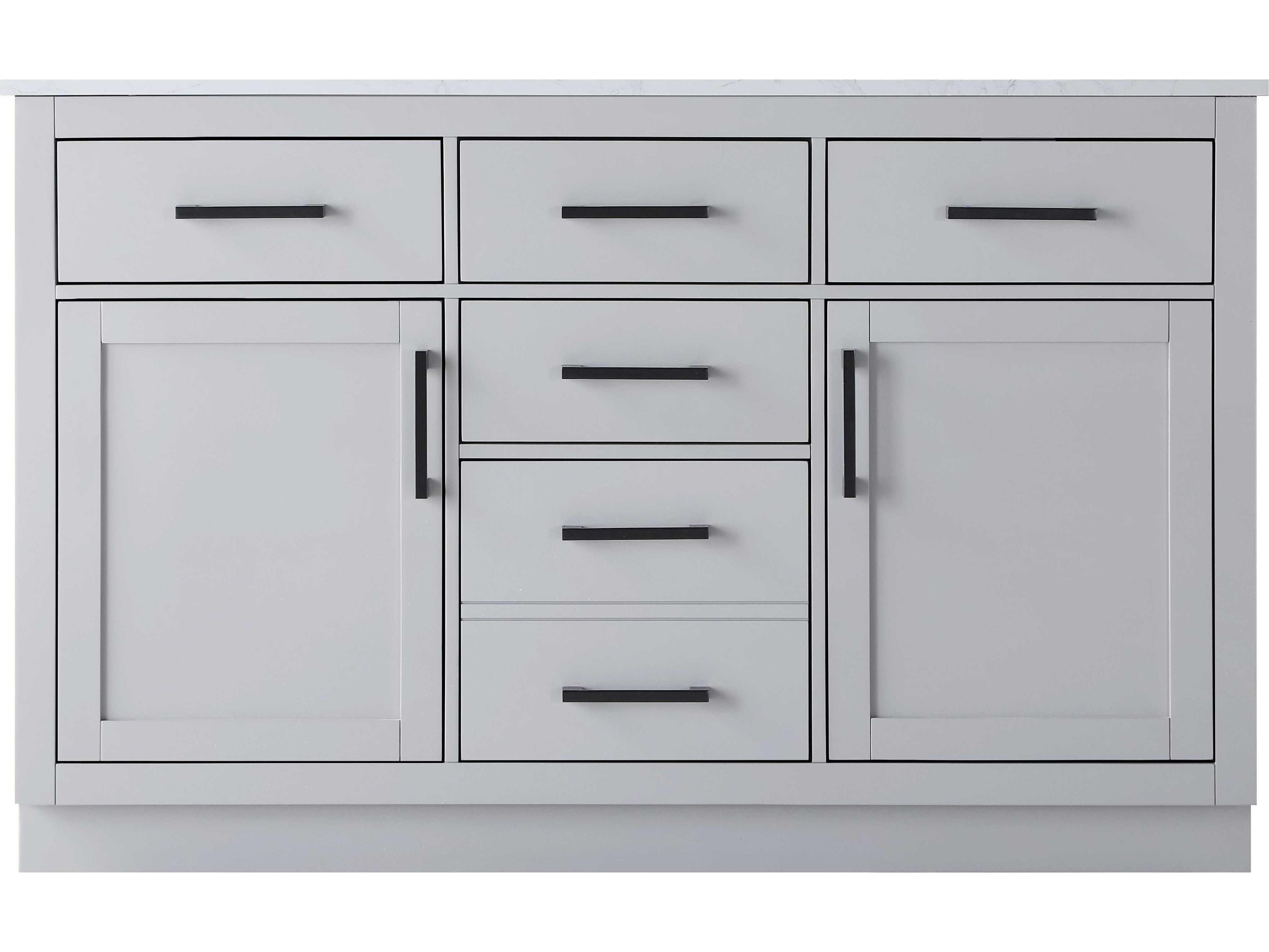Elegant Lighting Alden Grey 54" Vanity