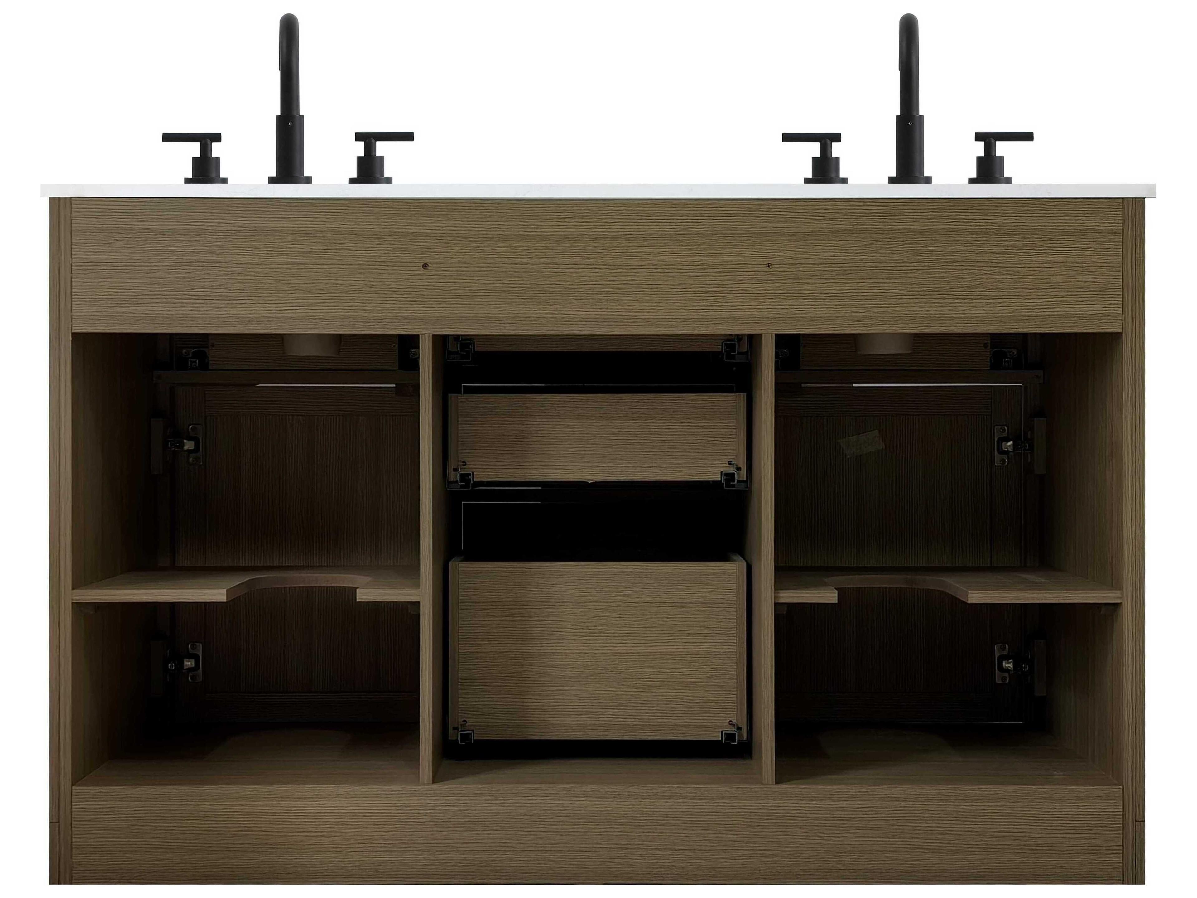 Elegant Lighting Alden Chestnut Brown 54" Vanity