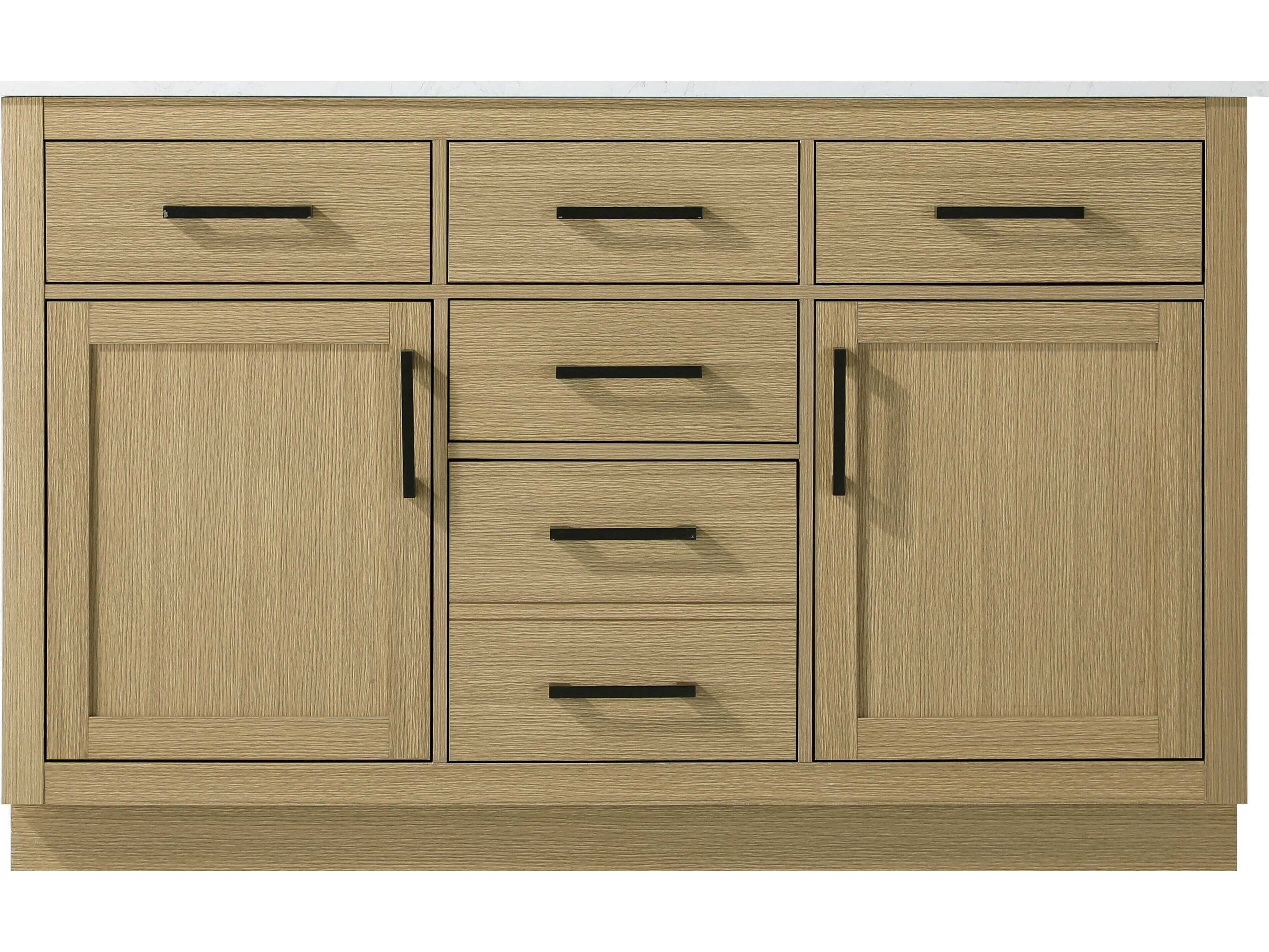 Elegant Lighting Alden Honey Brown 54" Vanity