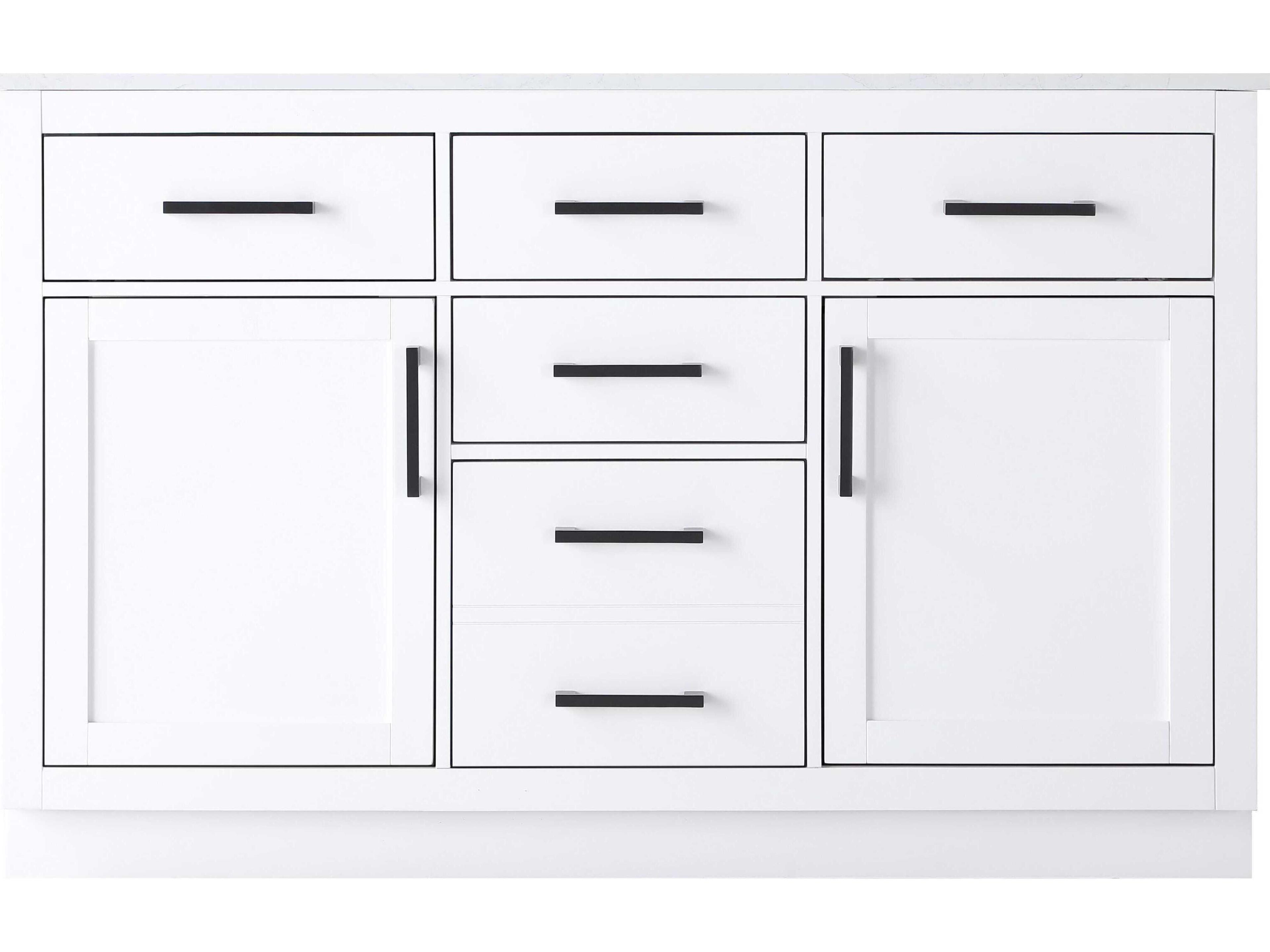 Elegant Lighting Alden White 54" Vanity