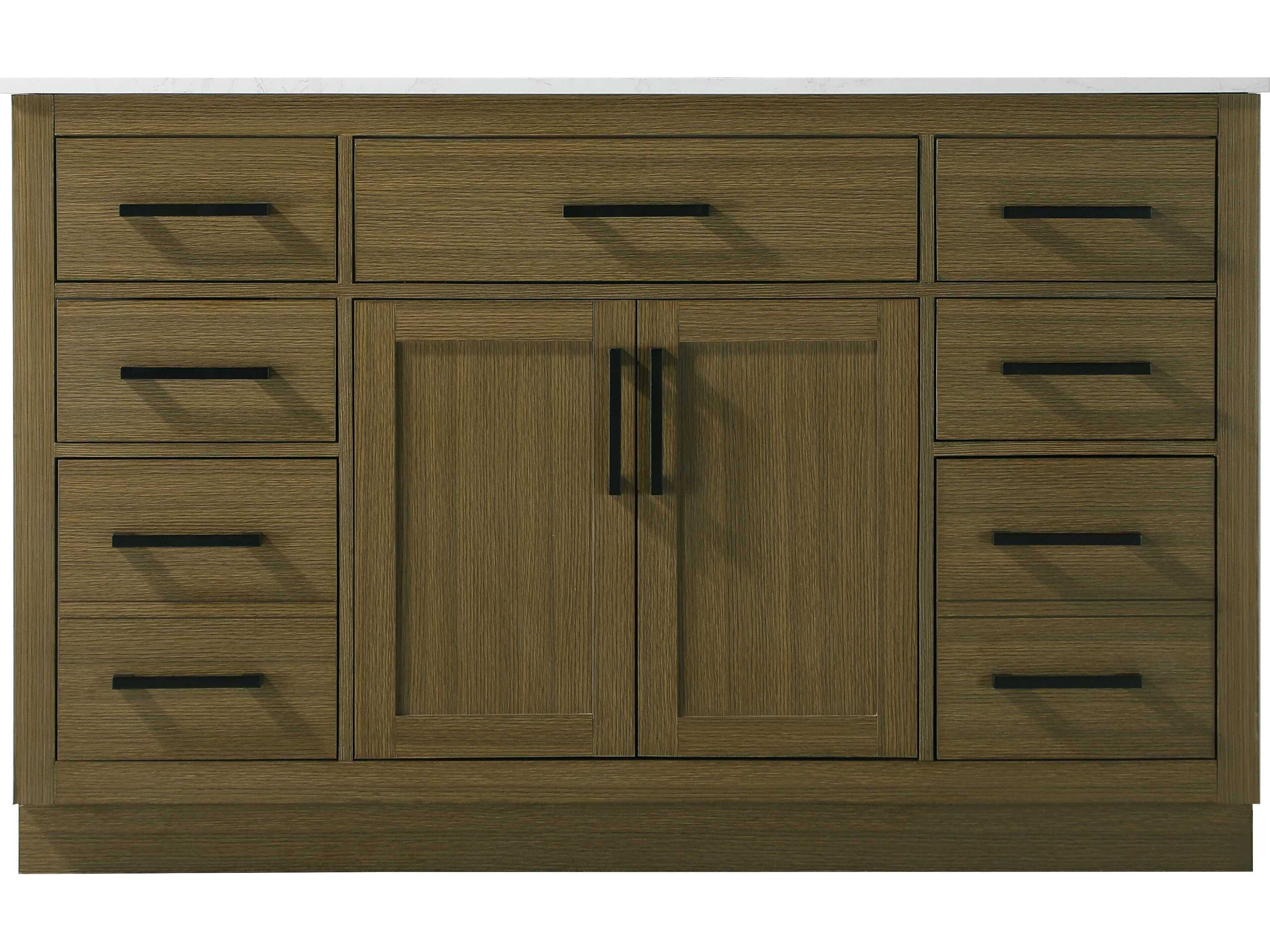 Elegant Lighting Alden Chestnut Brown 54" Vanity