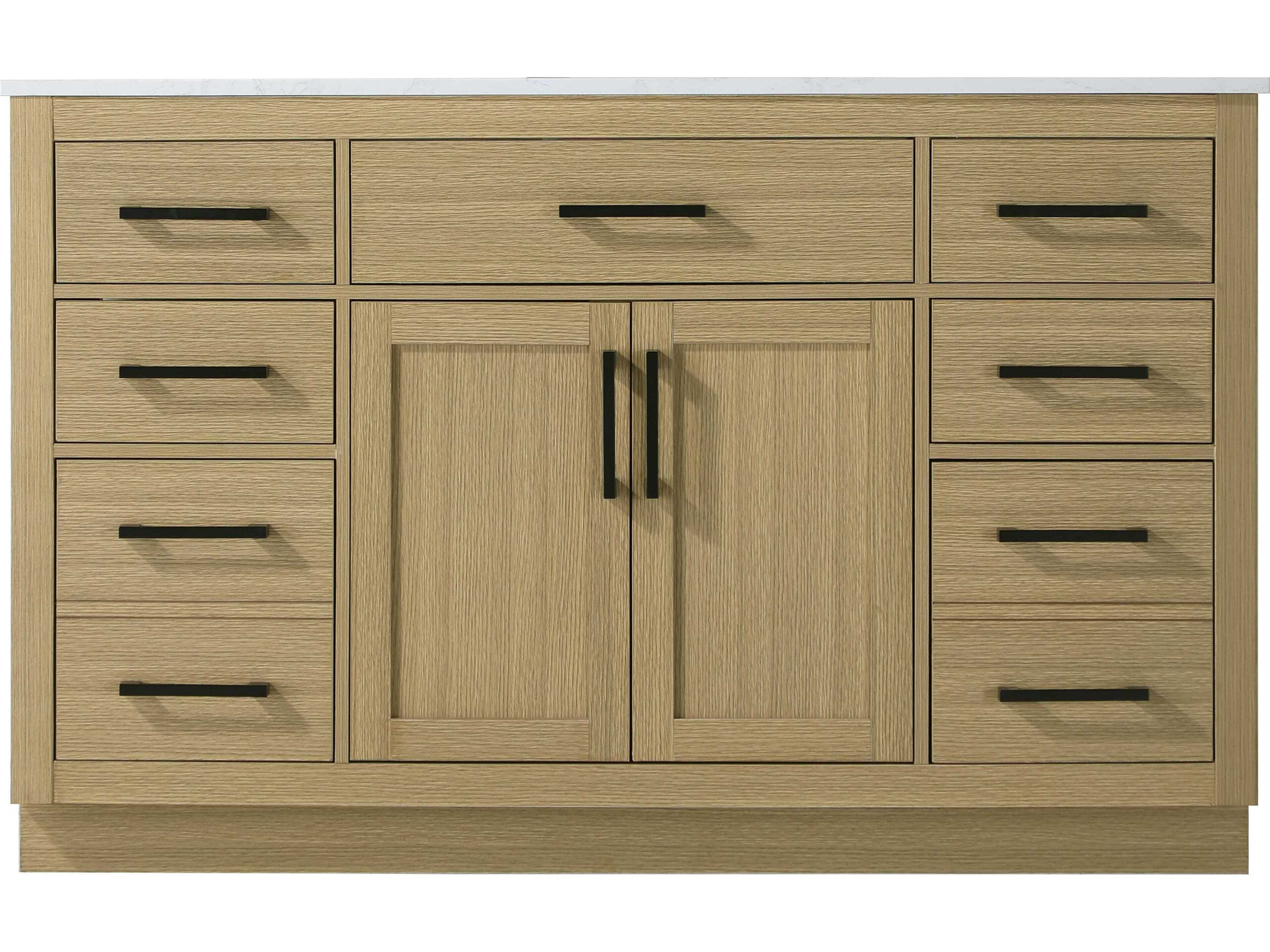 Elegant Lighting Alden Honey Brown 54" Vanity