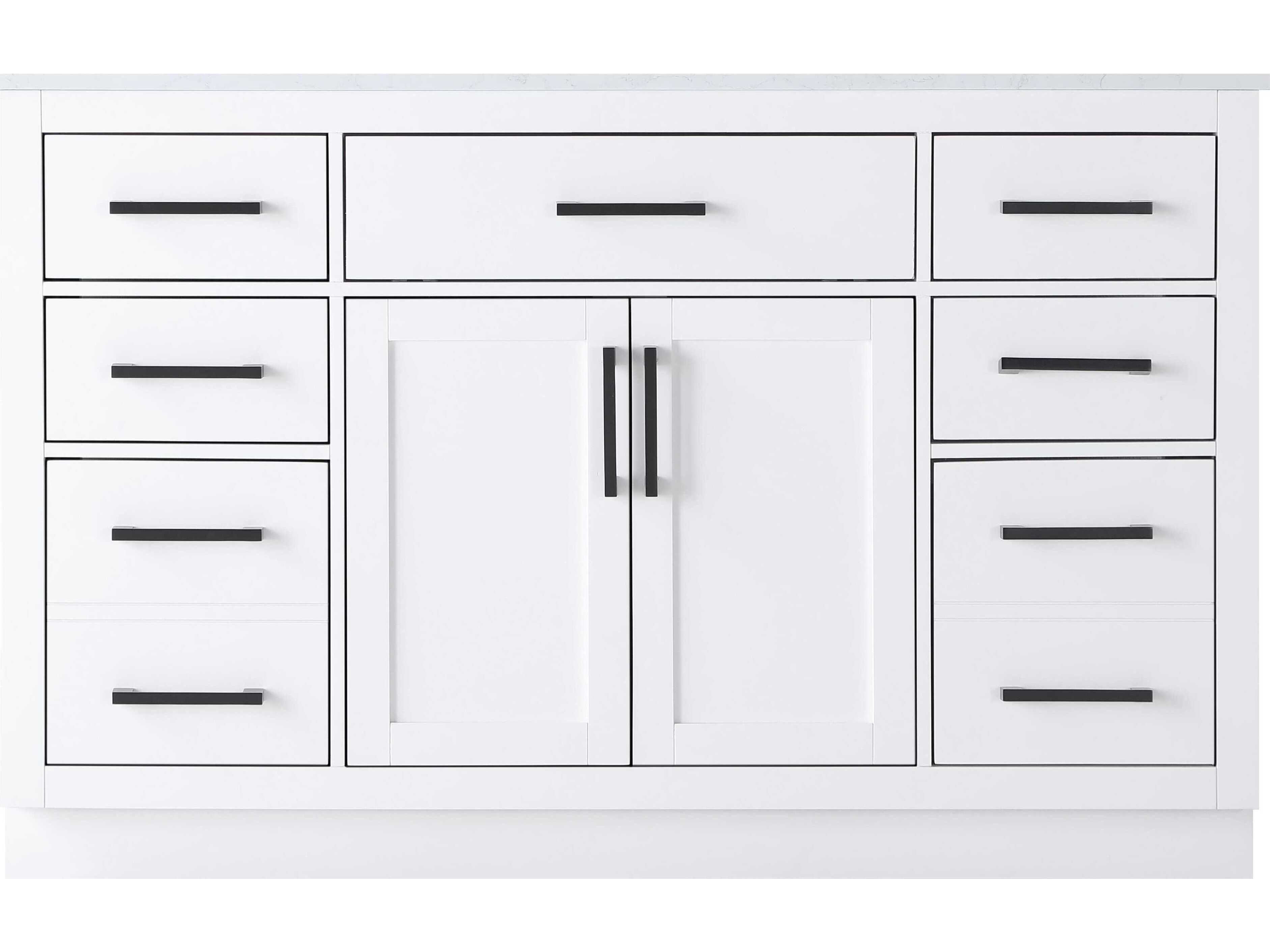 Elegant Lighting Alden White 54" Vanity