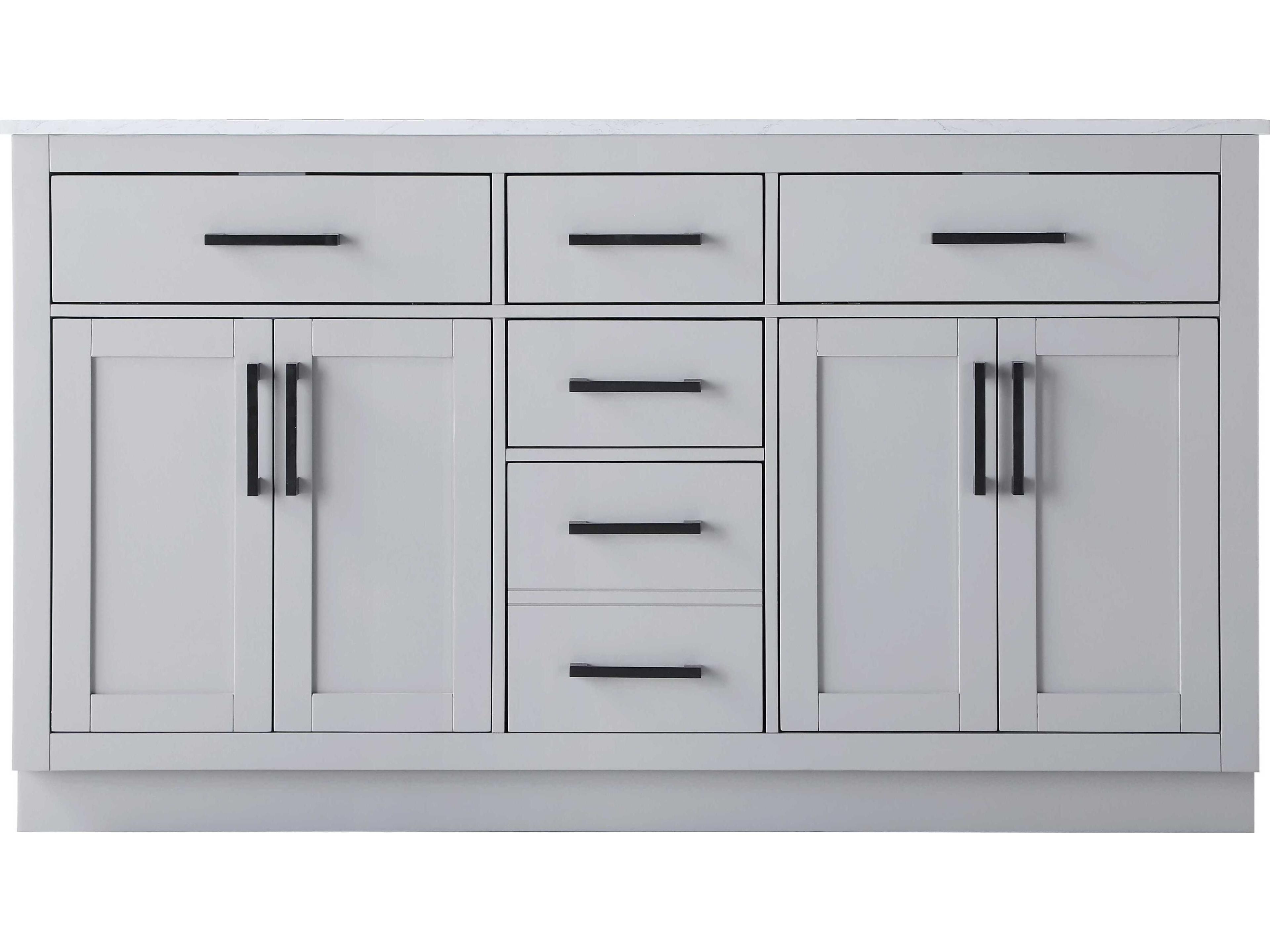 Elegant Lighting Alden Grey 60" Vanity