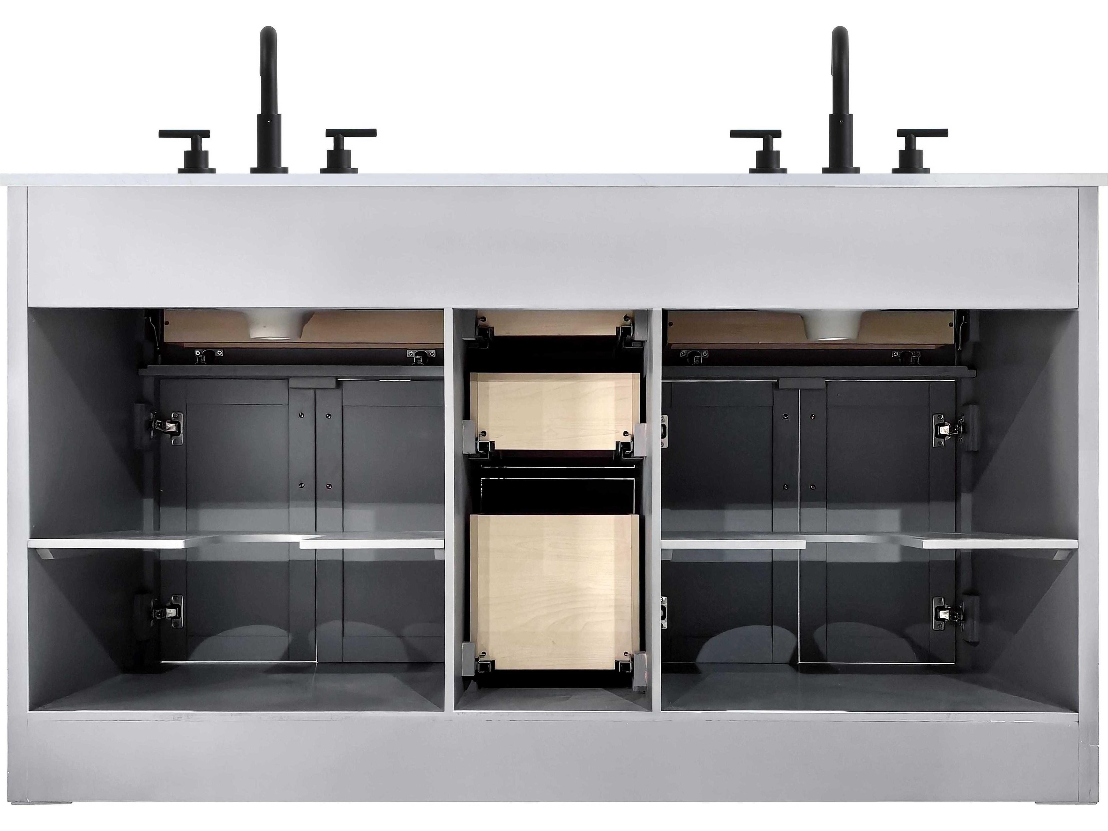 Elegant Lighting Alden Grey 60" Vanity