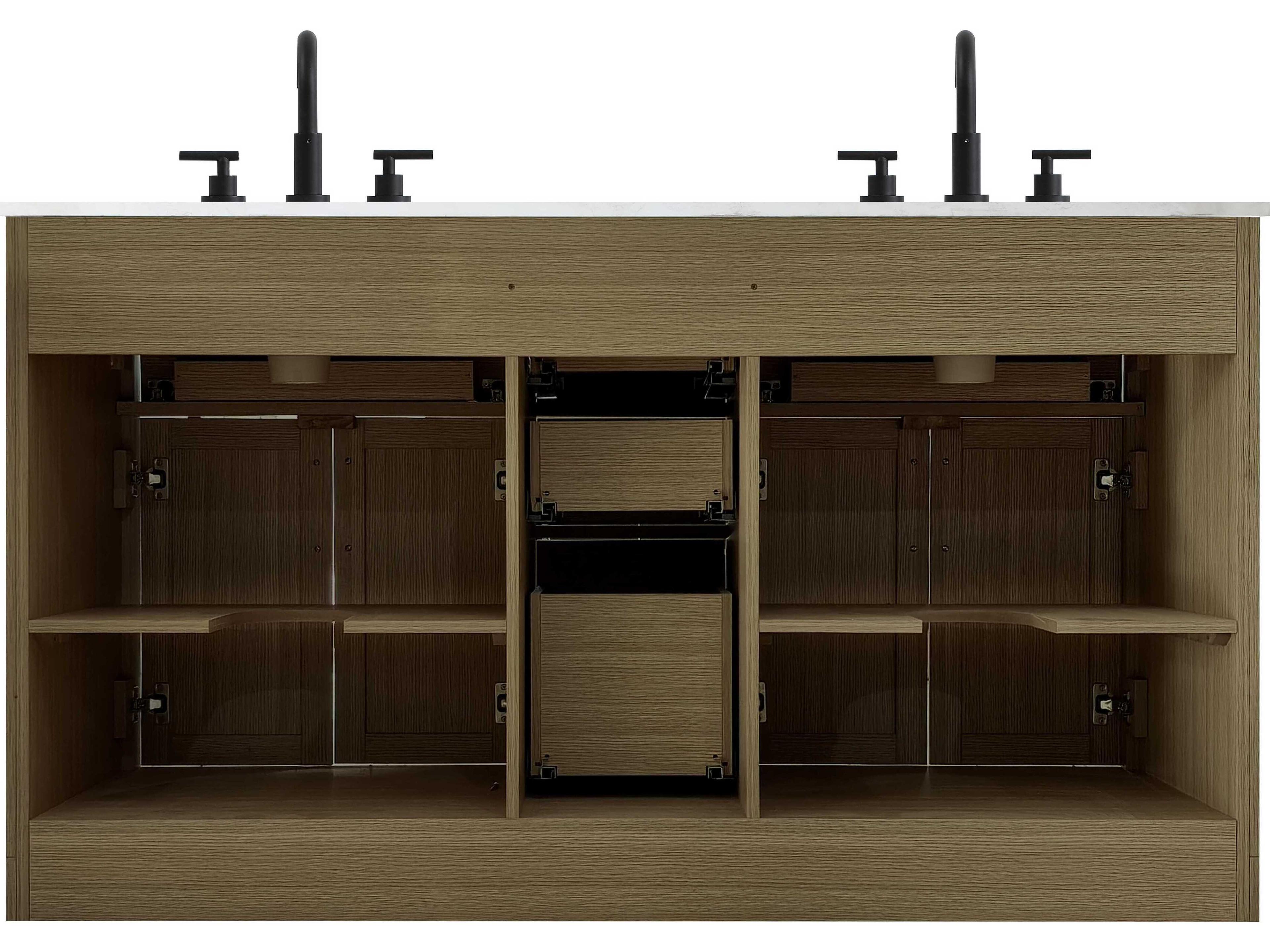 Elegant Lighting Alden Chestnut Brown 60" Vanity