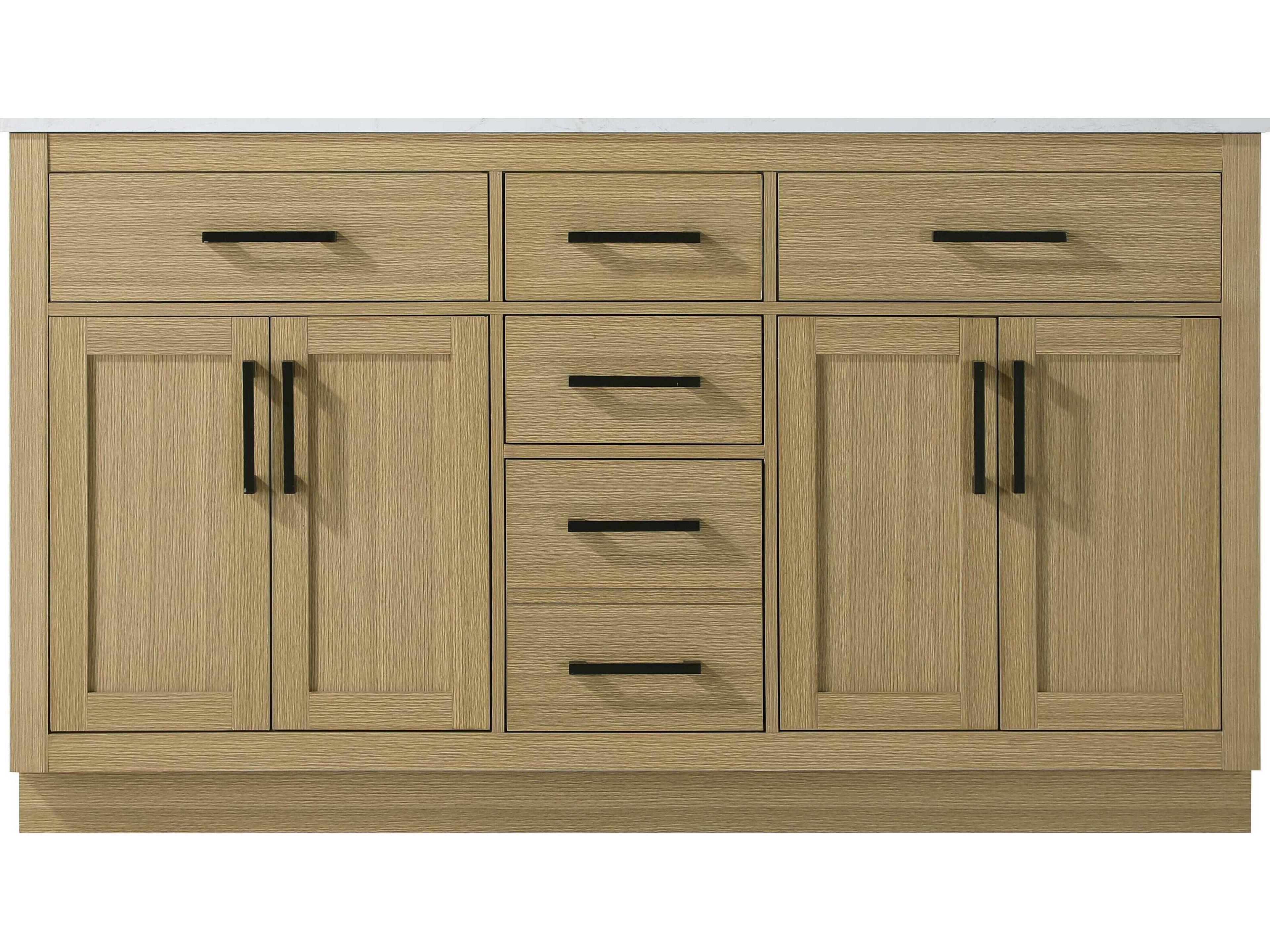 Elegant Lighting Alden Honey Brown 60" Vanity