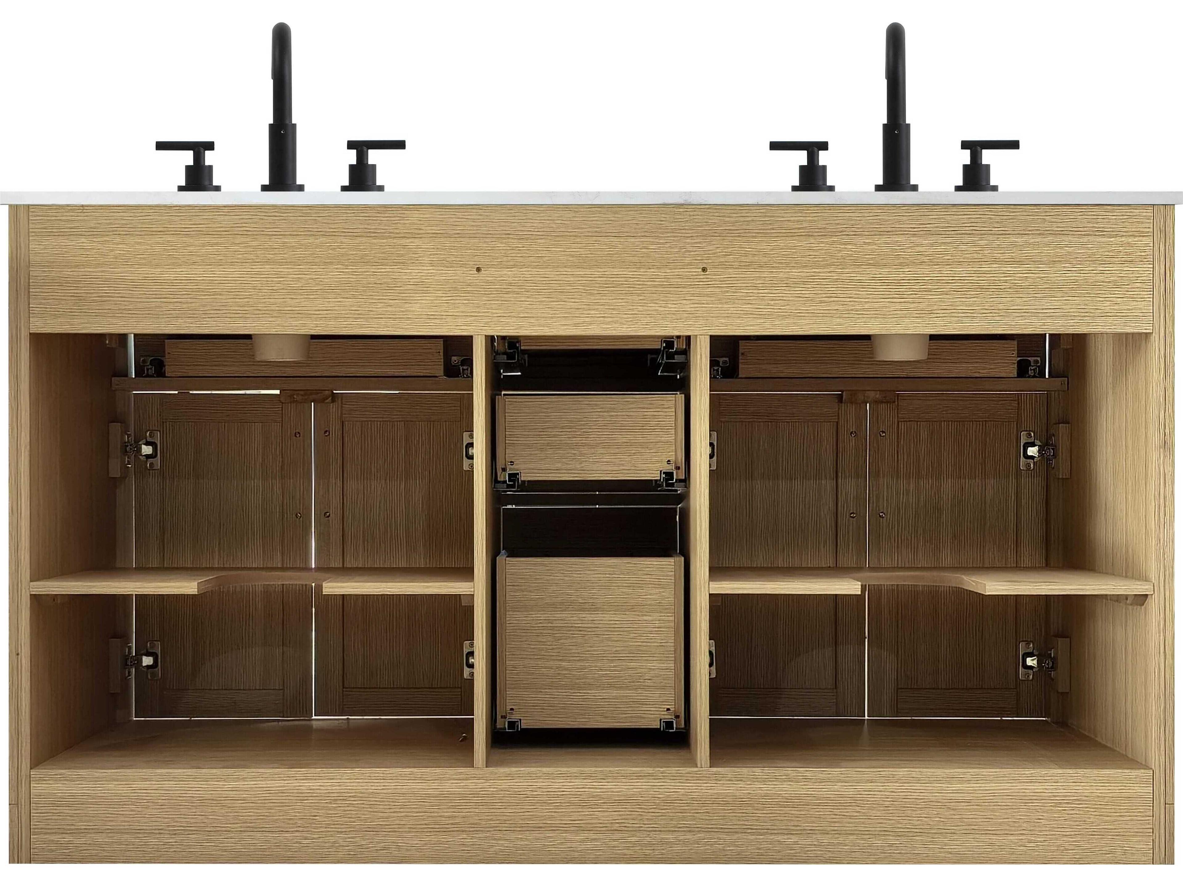 Elegant Lighting Alden Honey Brown 60" Vanity