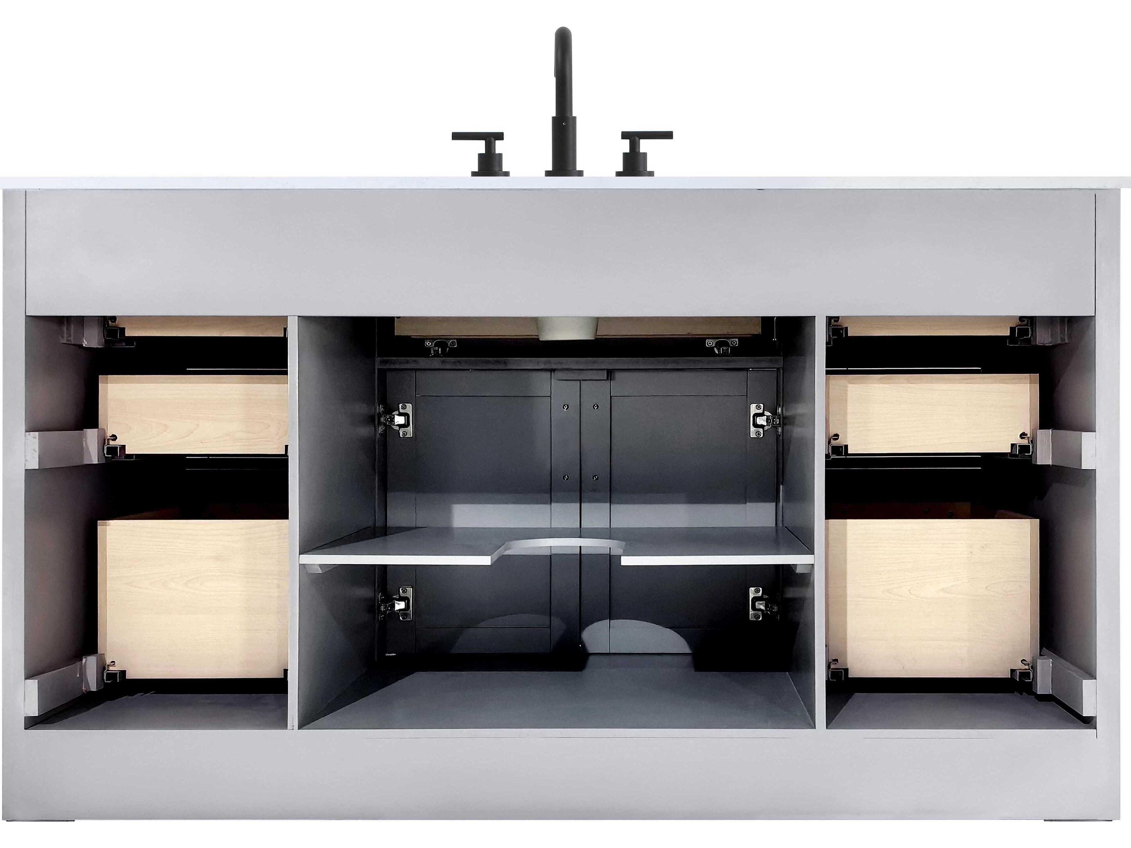 Elegant Lighting Alden Grey 60" Vanity