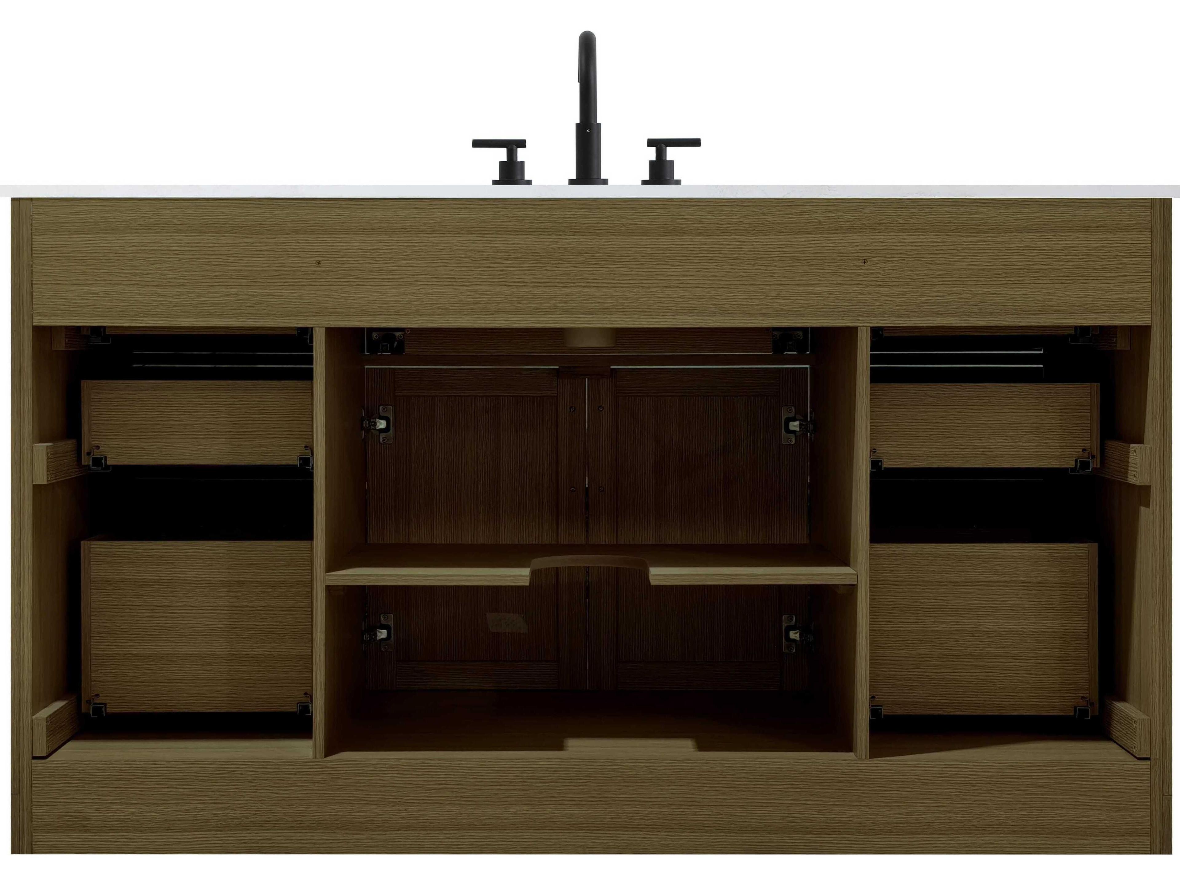 Elegant Lighting Alden Chestnut Brown 60" Vanity