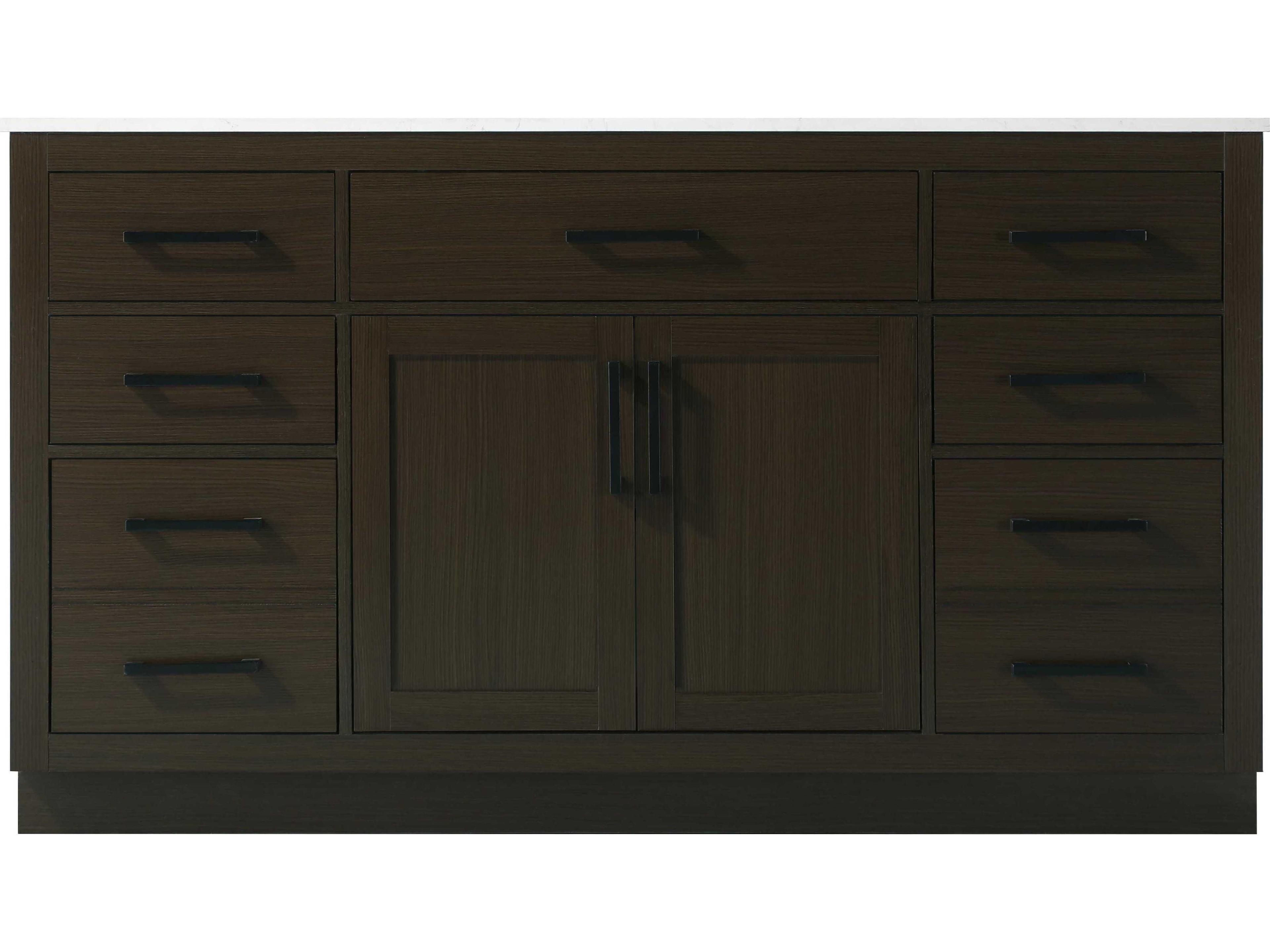 Elegant Lighting Alden Mocha Brown 60" Vanity