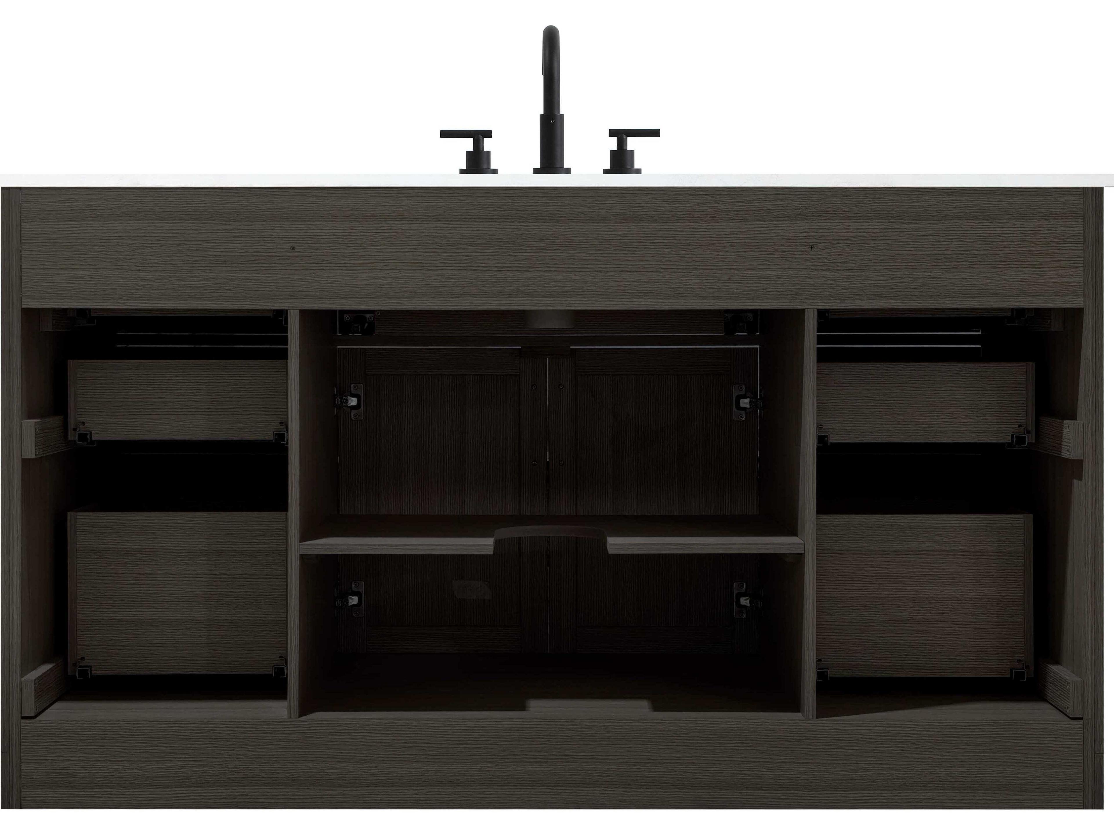 Elegant Lighting Alden Mocha Brown 60" Vanity