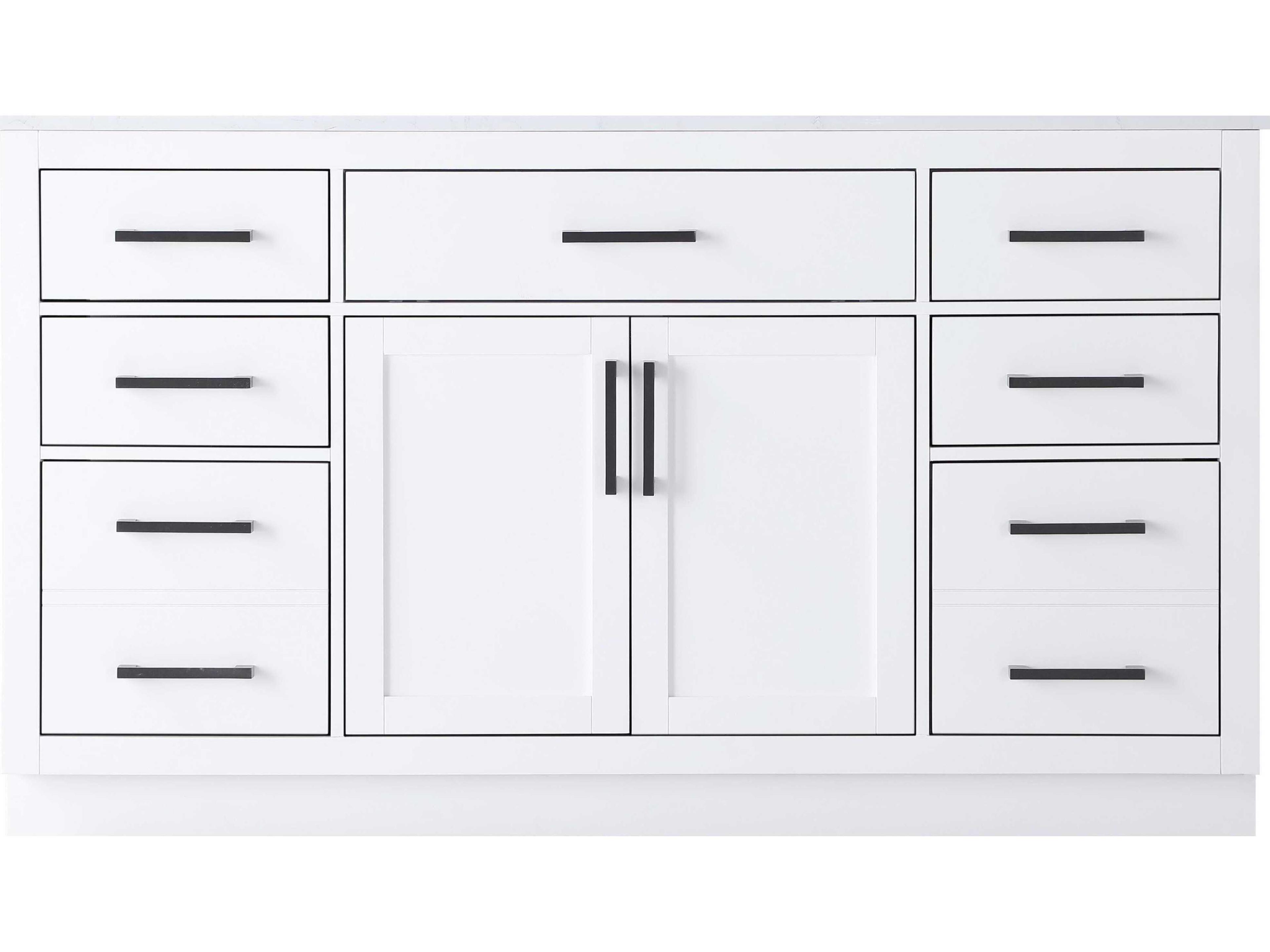 Elegant Lighting Alden White 60" Vanity