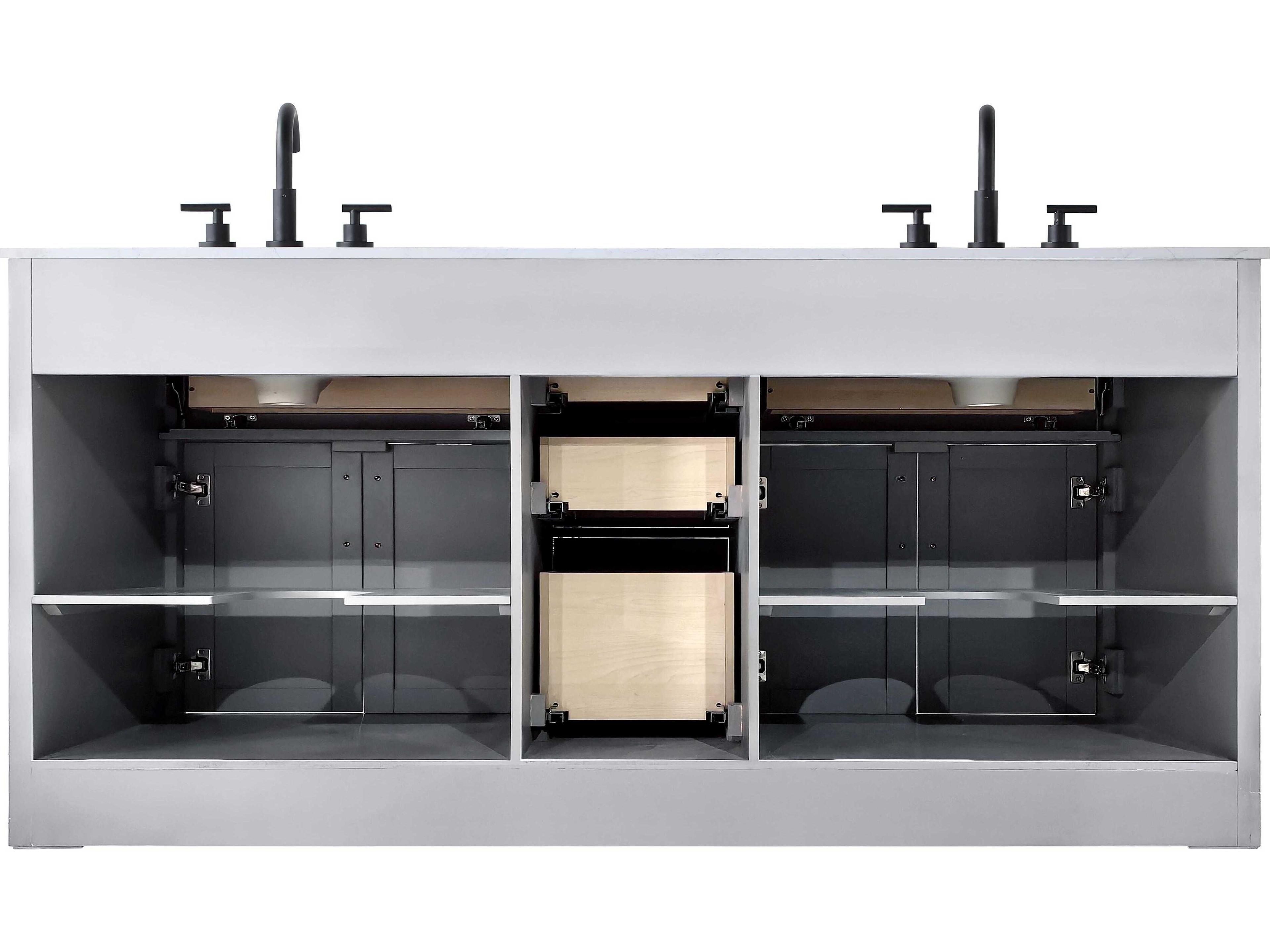 Elegant Lighting Alden Grey 72" Vanity