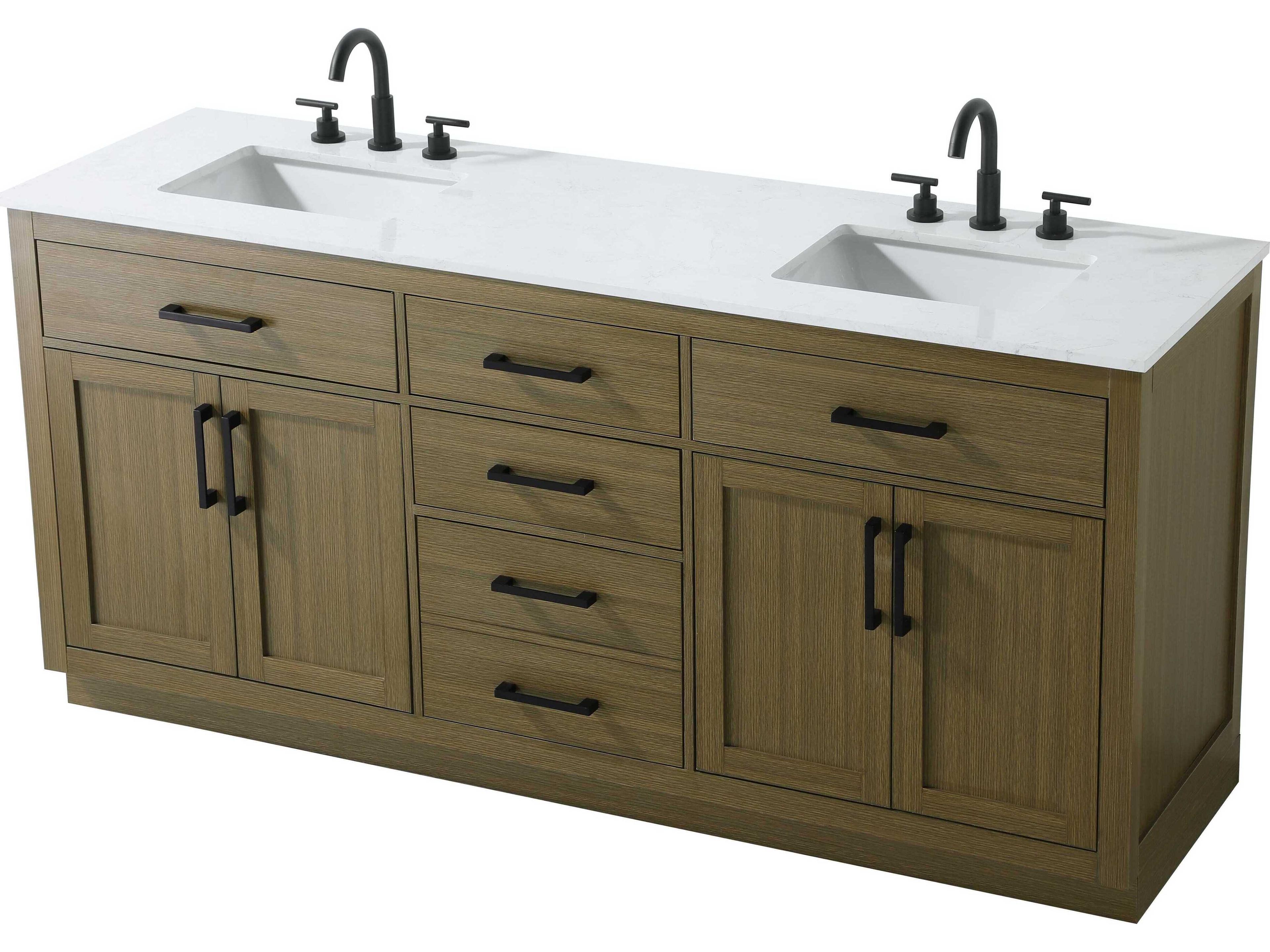 Elegant Lighting Alden Chestnut Brown 72" Vanity