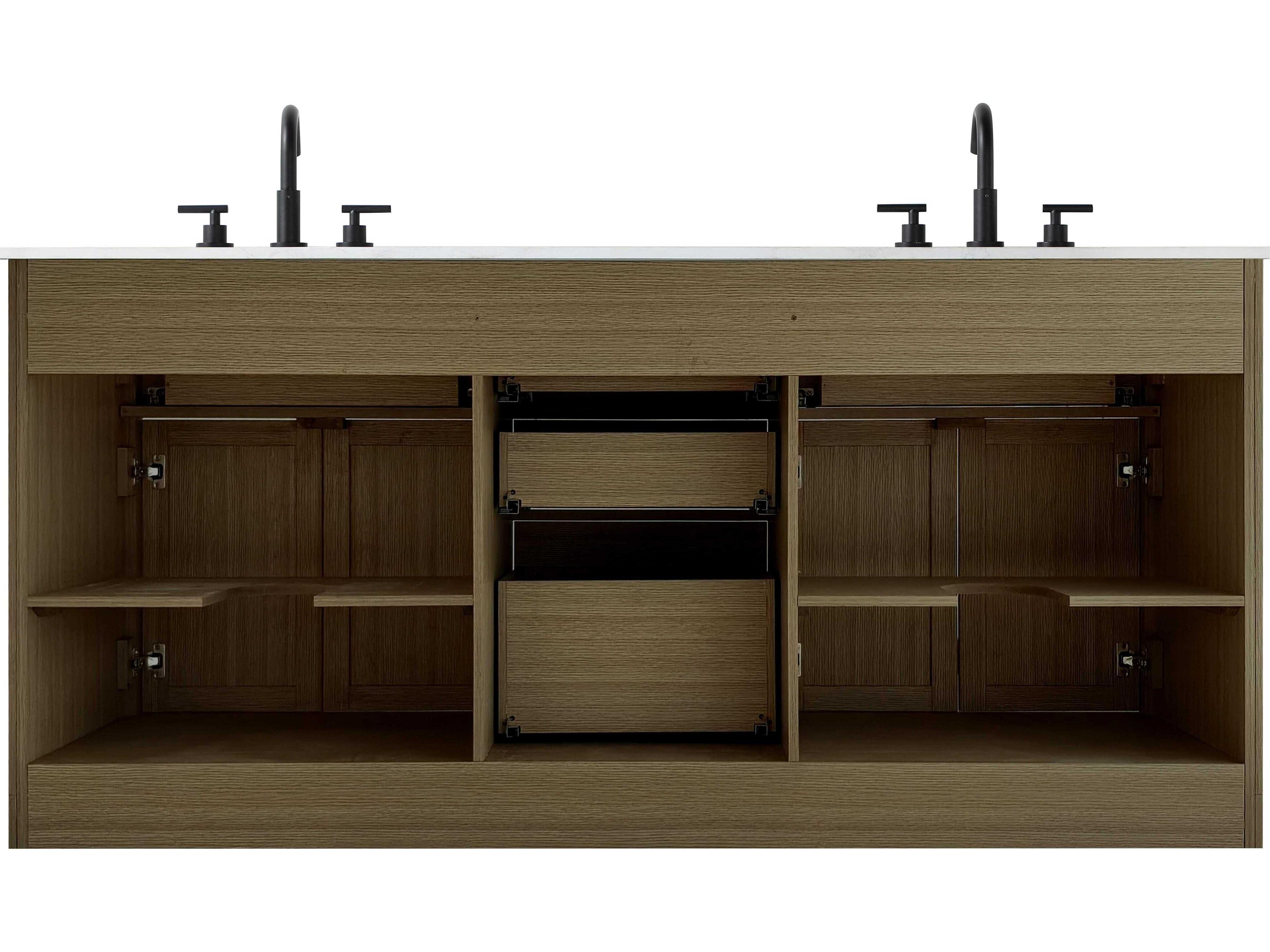 Elegant Lighting Alden Chestnut Brown 72" Vanity