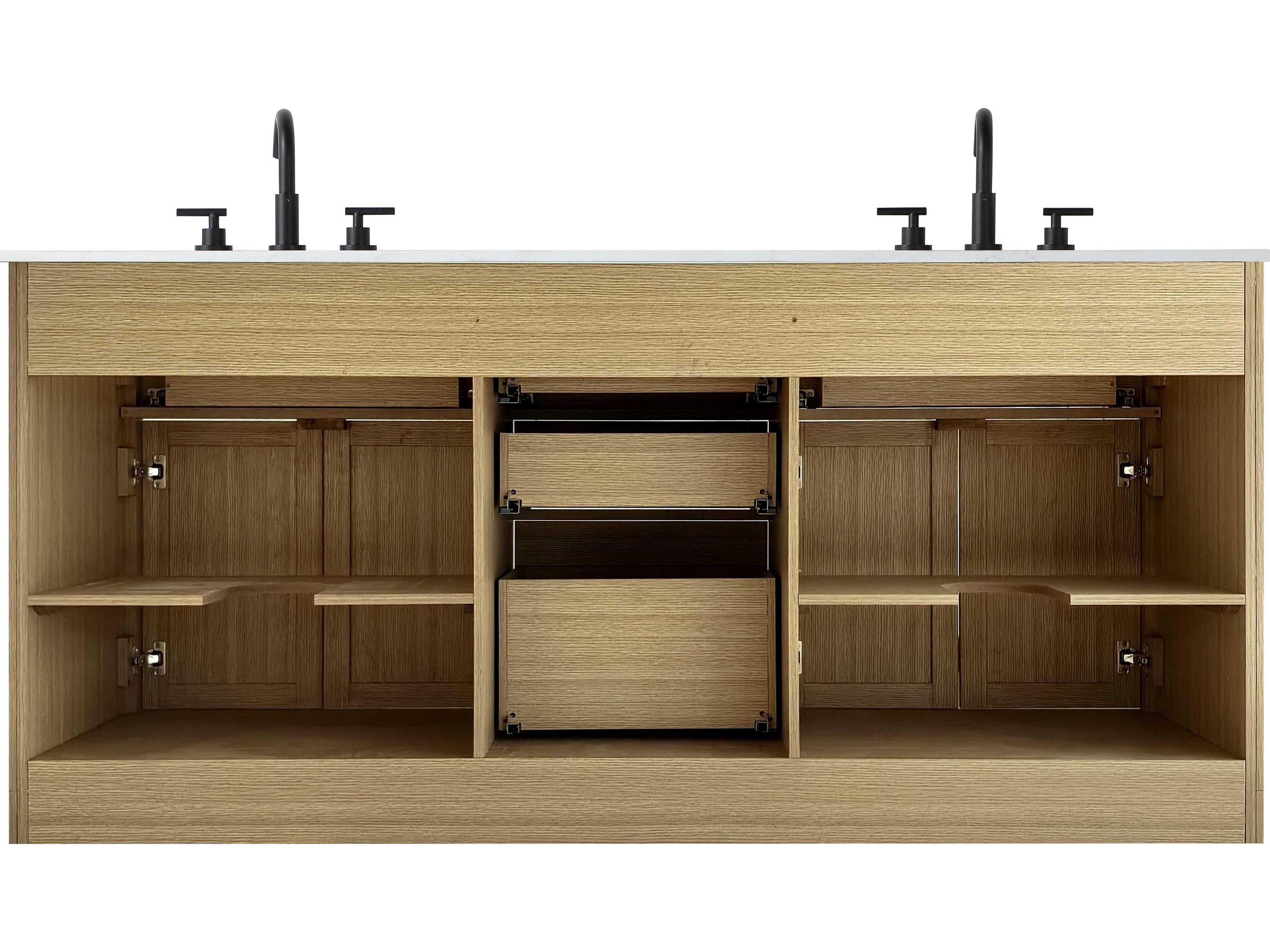 Elegant Lighting Alden Honey Brown 72" Vanity