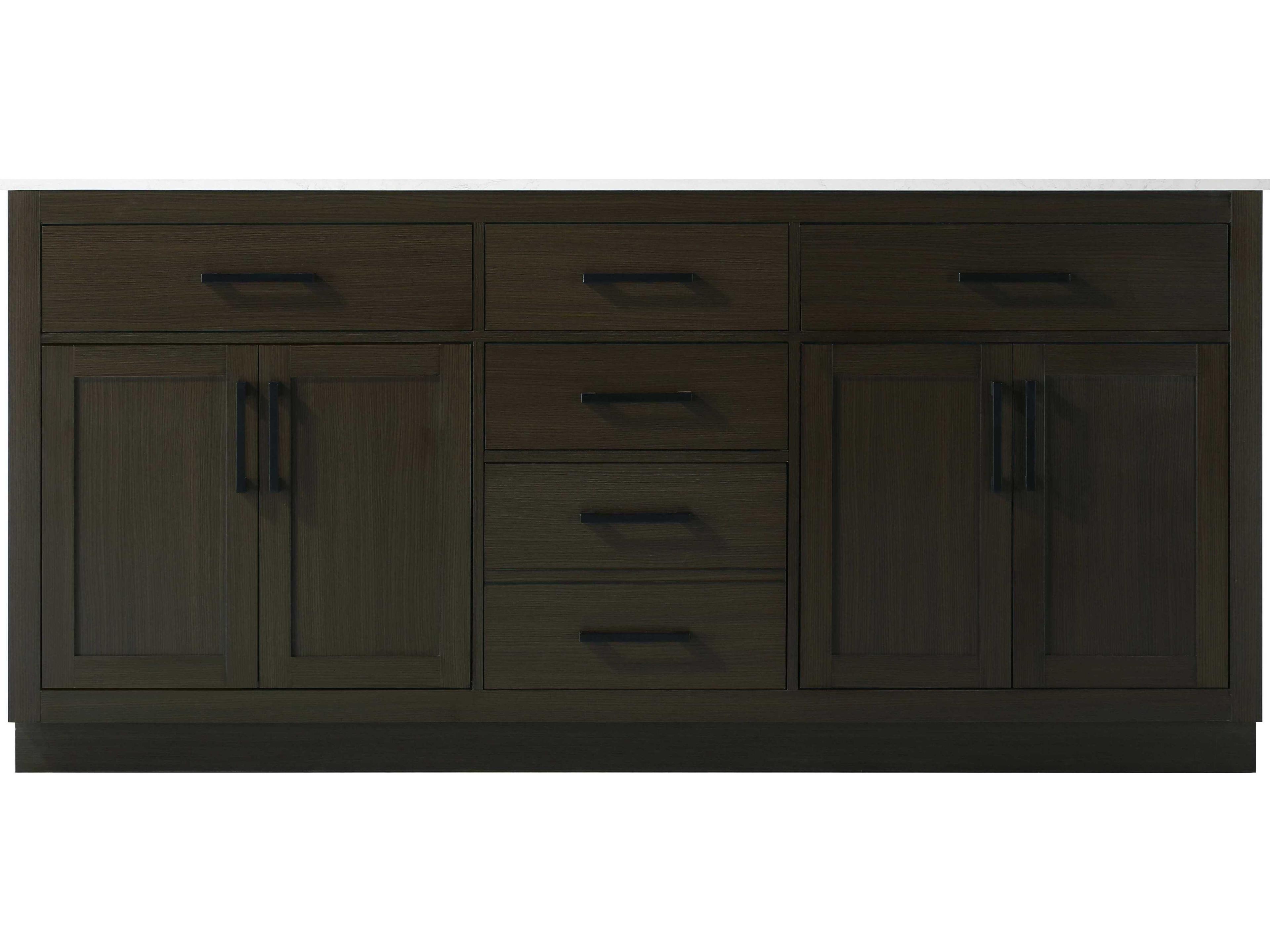 Elegant Lighting Alden Mocha Brown 72" Vanity