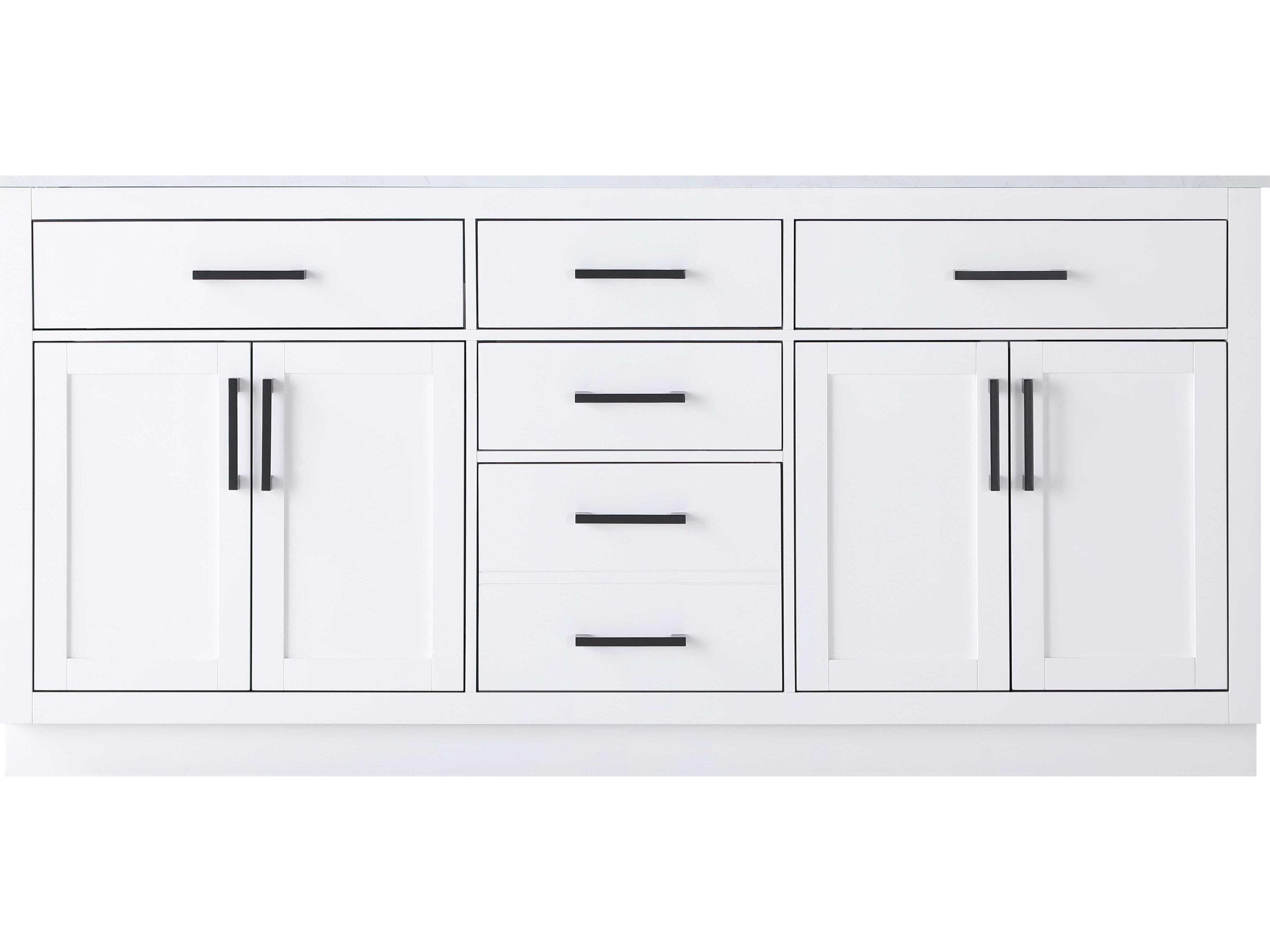 Elegant Lighting Alden White 72" Vanity