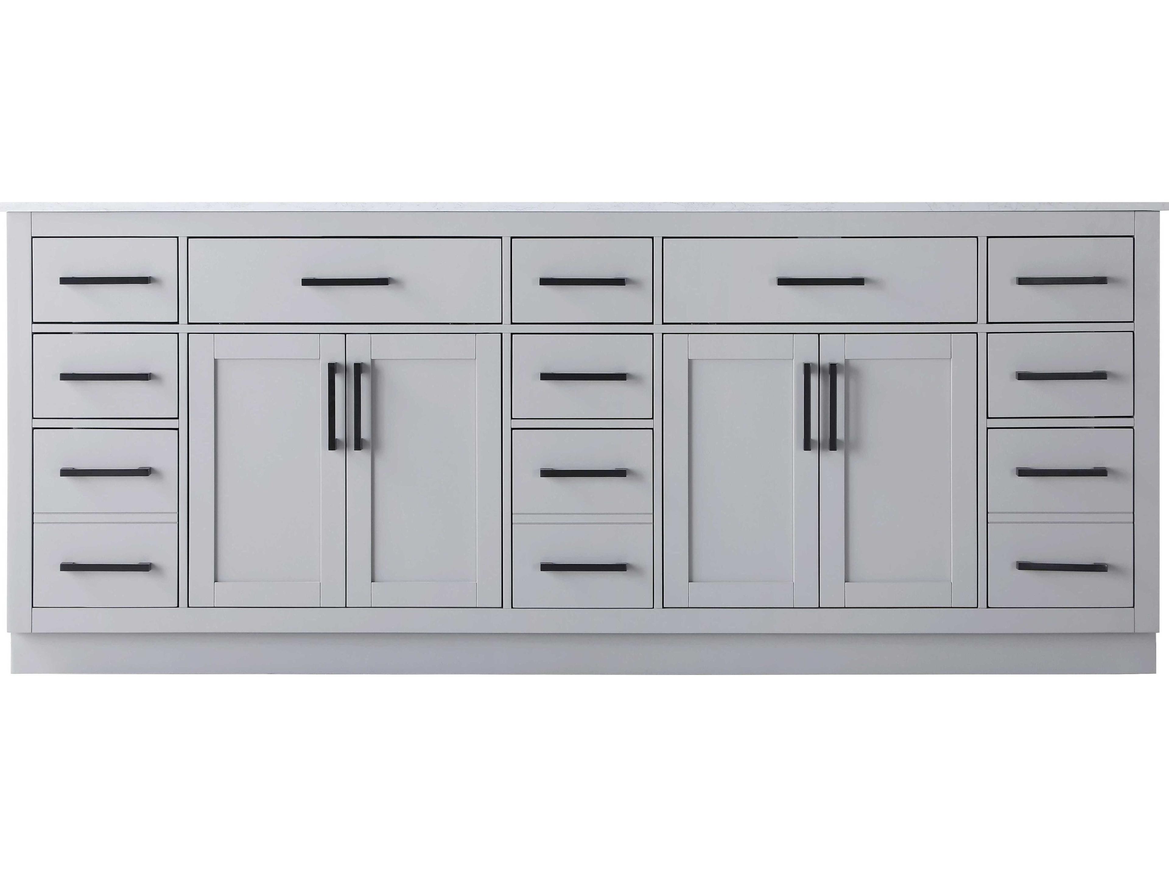 Elegant Lighting Alden Grey 84" Vanity