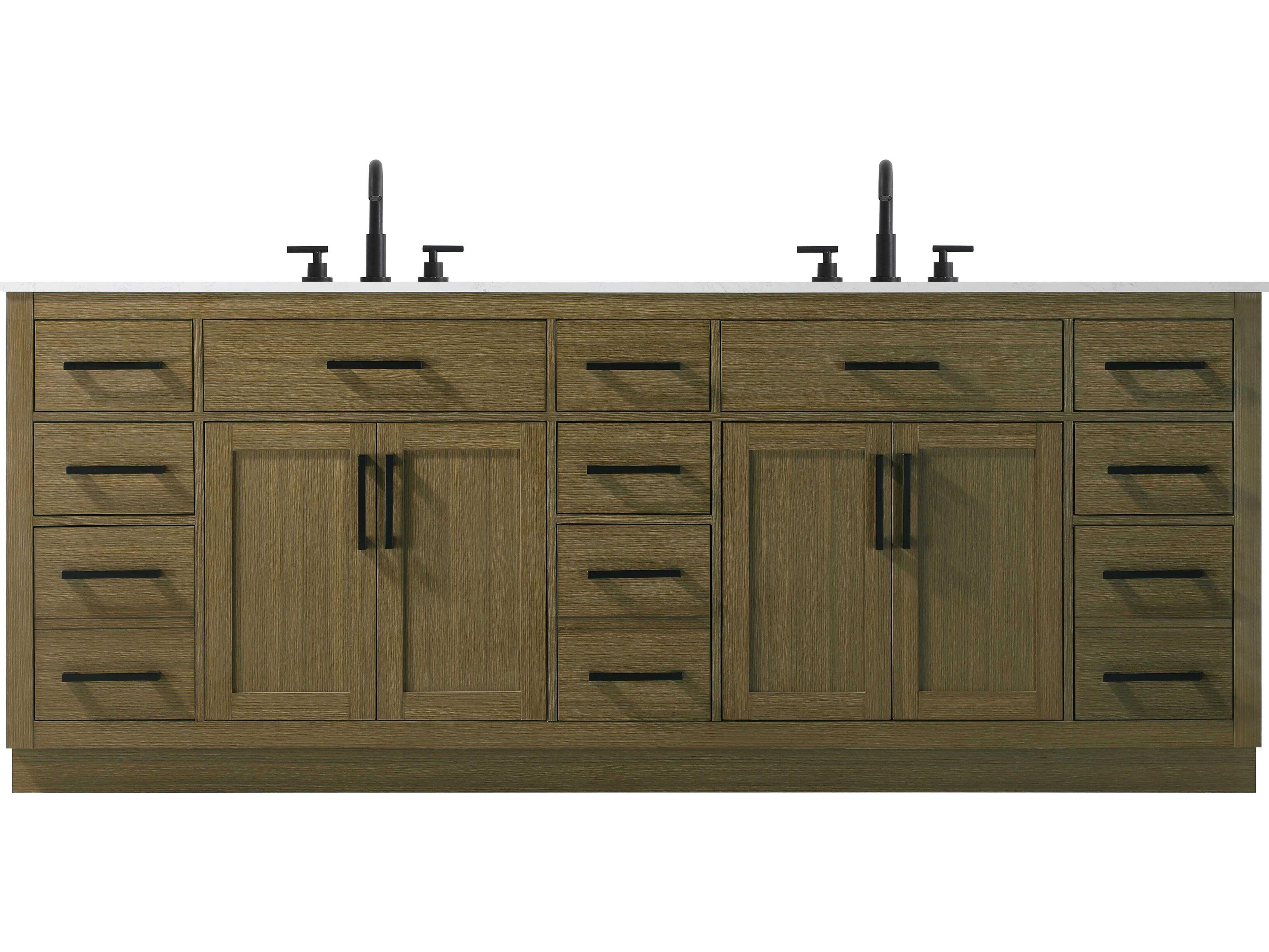 Elegant Lighting Alden Chestnut Brown 84" Vanity