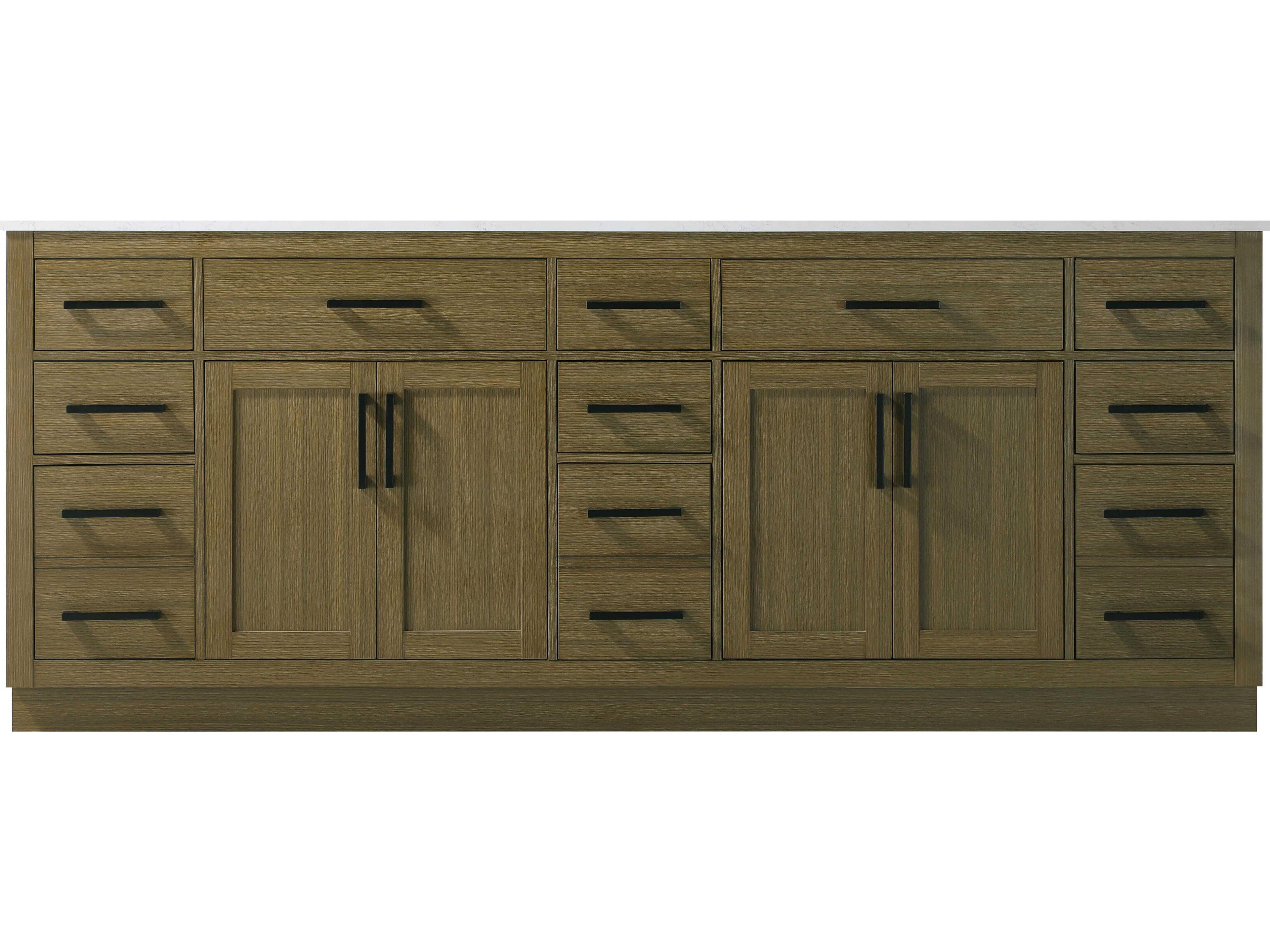 Elegant Lighting Alden Chestnut Brown 84" Vanity