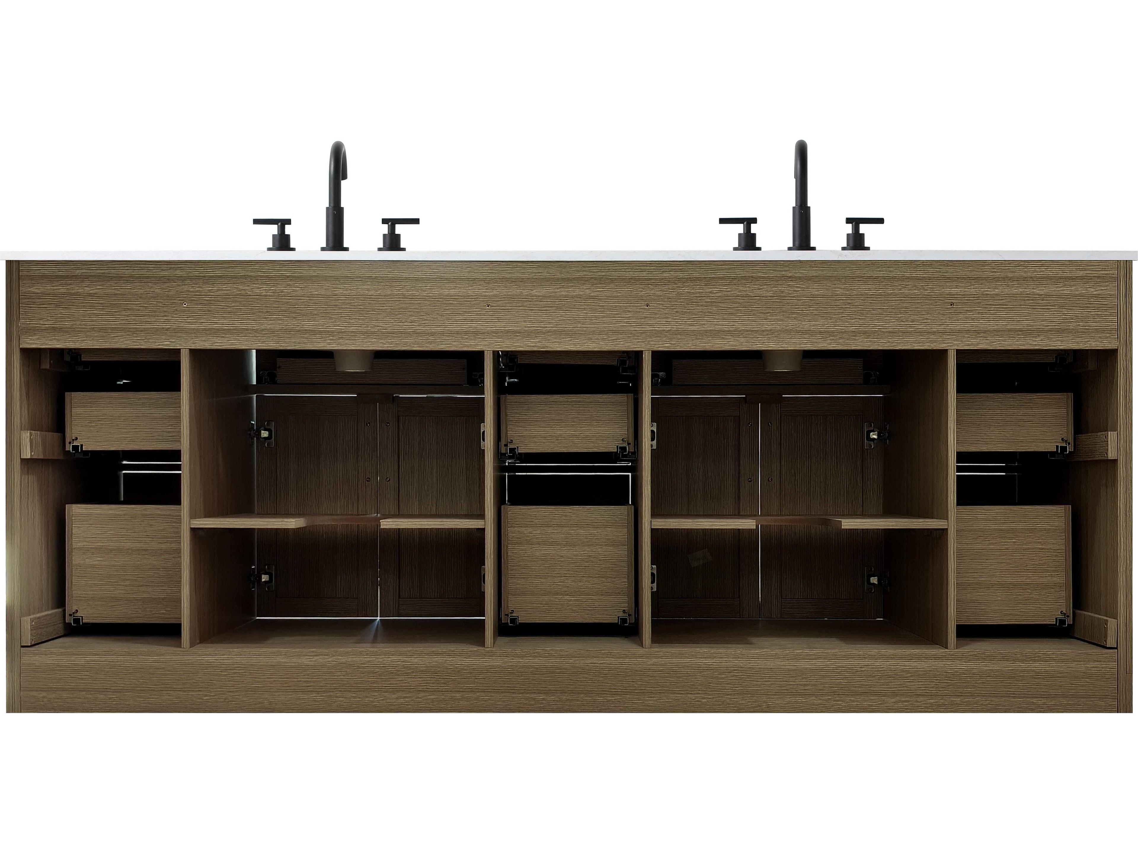 Elegant Lighting Alden Chestnut Brown 84" Vanity