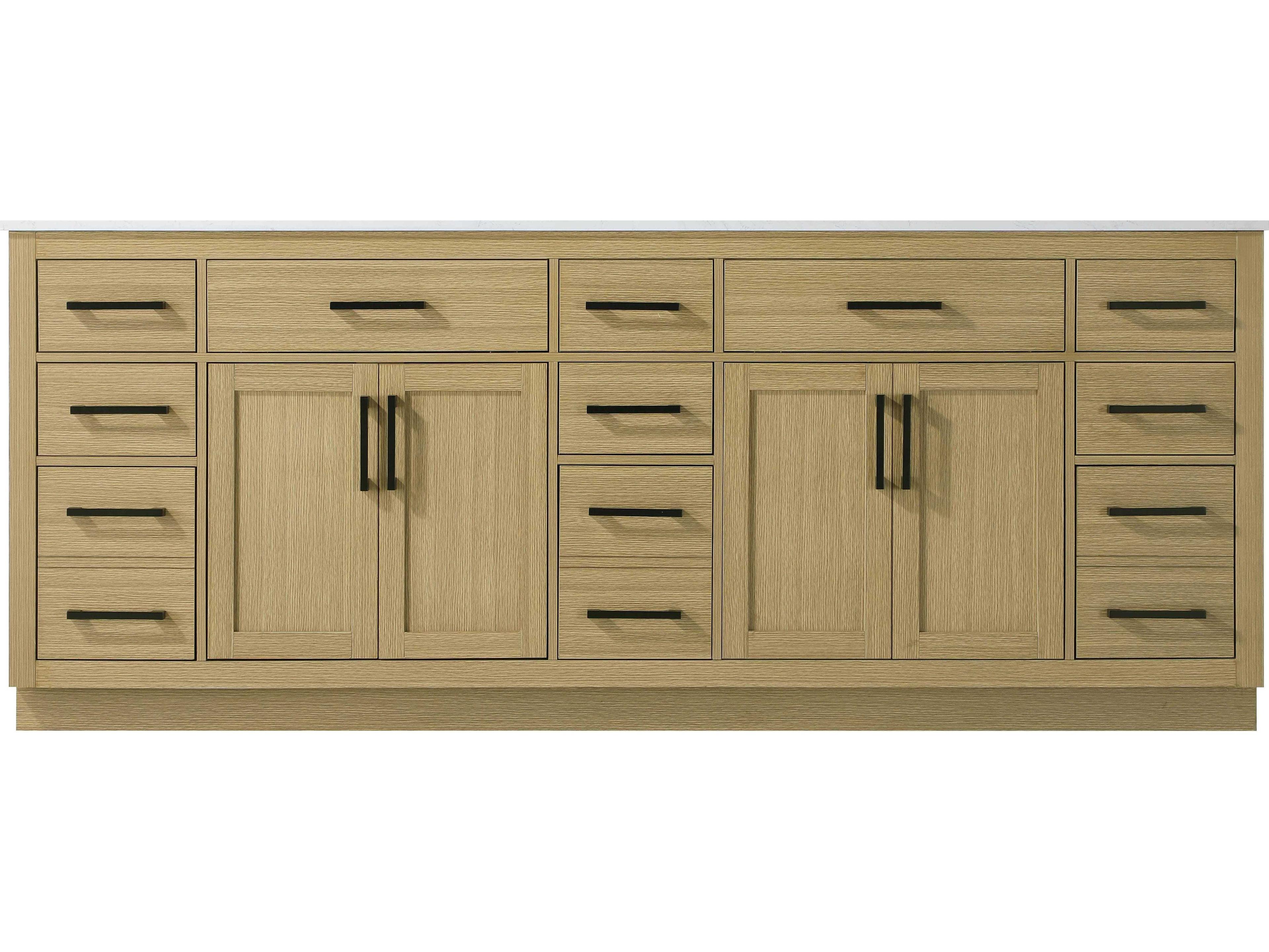 Elegant Lighting Alden Honey Brown 84" Vanity